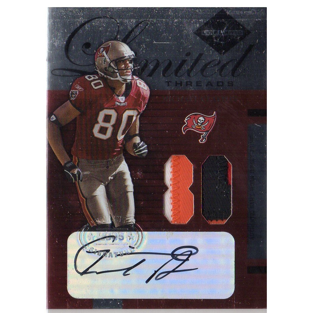 2005 Leaf Limited Threads Jersey Numbers #LT62 Michael Clayton AU/80