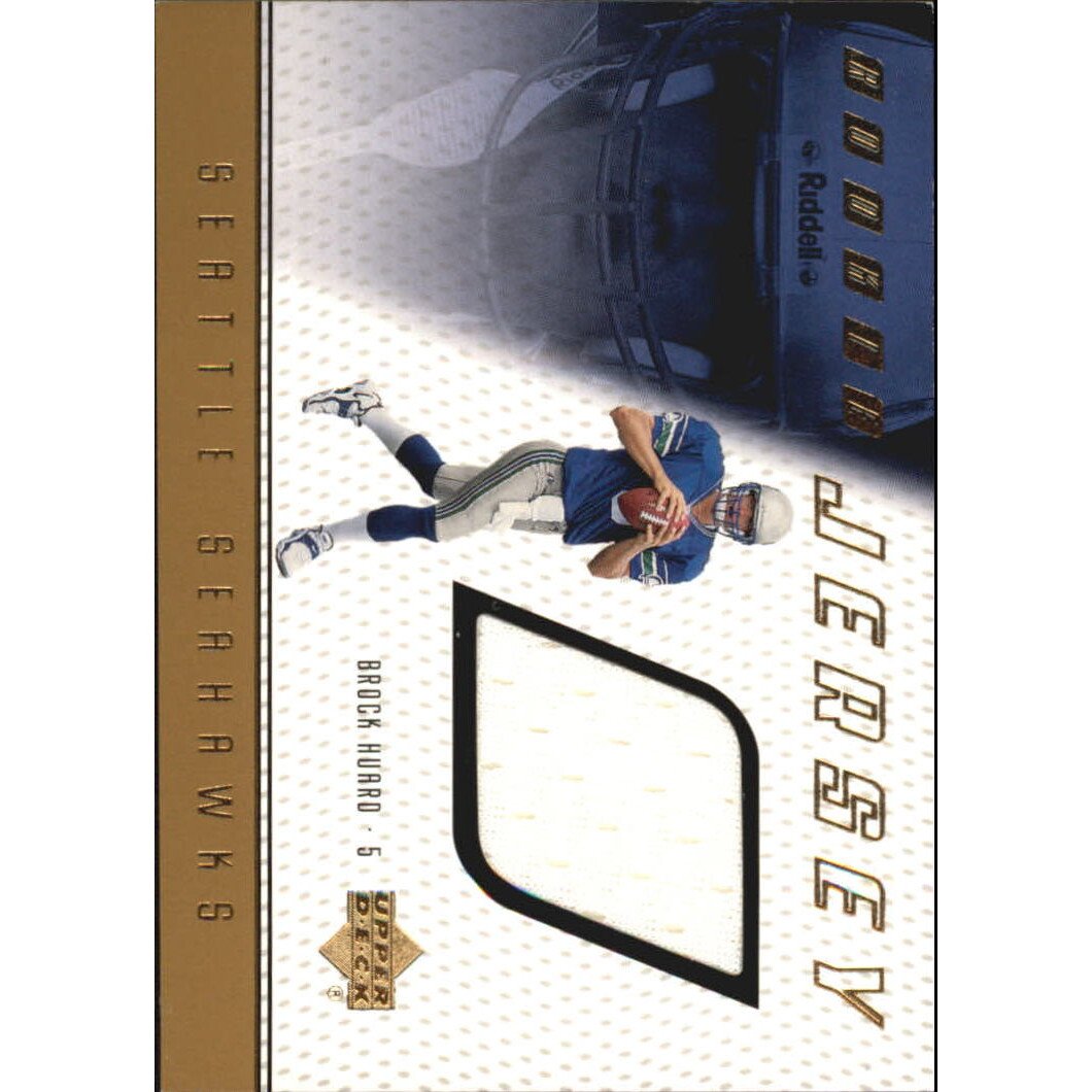 1999 Upper Deck Game Jersey #BH Brock Huard H