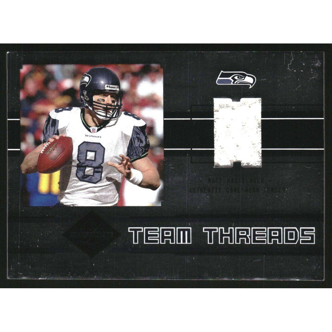 2004 Leaf Limited Team Threads Dual #TT23 Matt Hasselbeck/Steve Largent