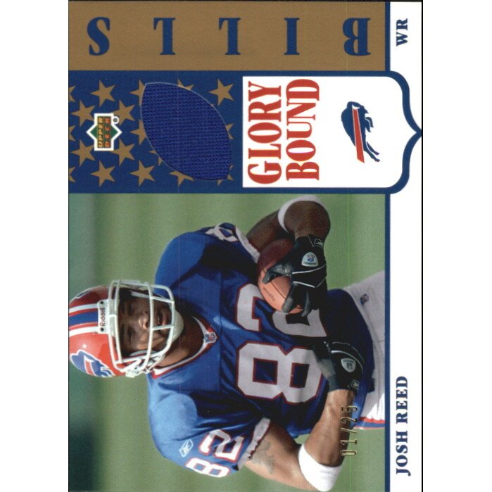 2002 UD Authentics Glory Bound Jerseys Gold #GBJJR Josh Reed