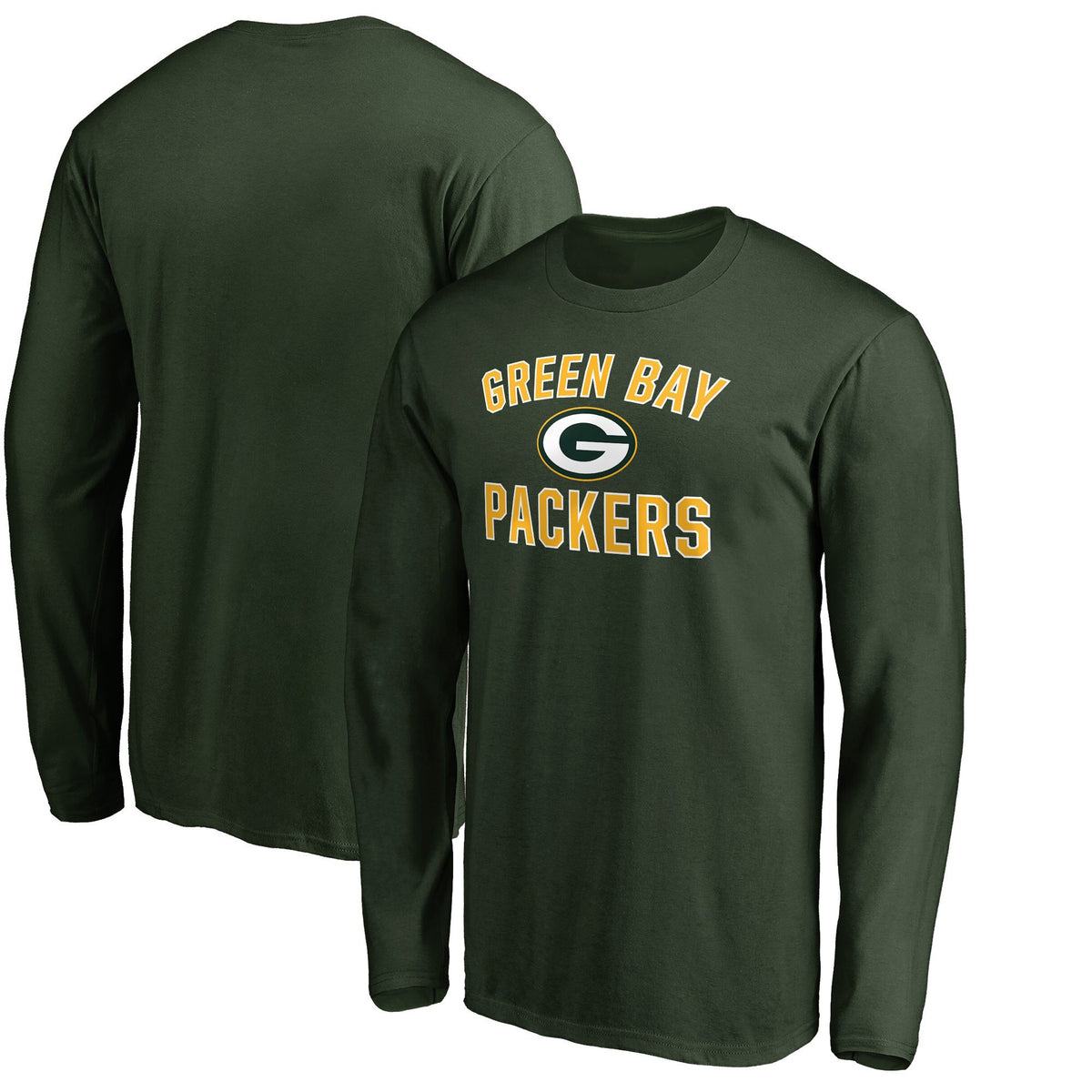 Men's Green Green Bay Packers Victory Arch Long Sleeve T-Shirt