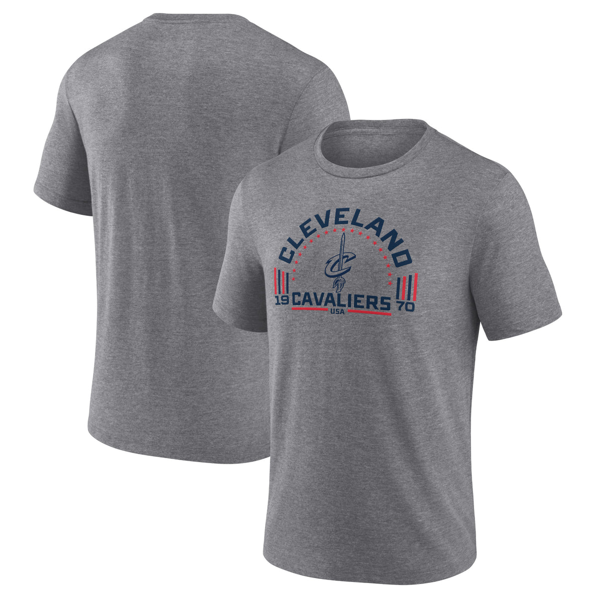 Men's Gray Cleveland Cavaliers Team Freedom Tri-Blend T-Shirt