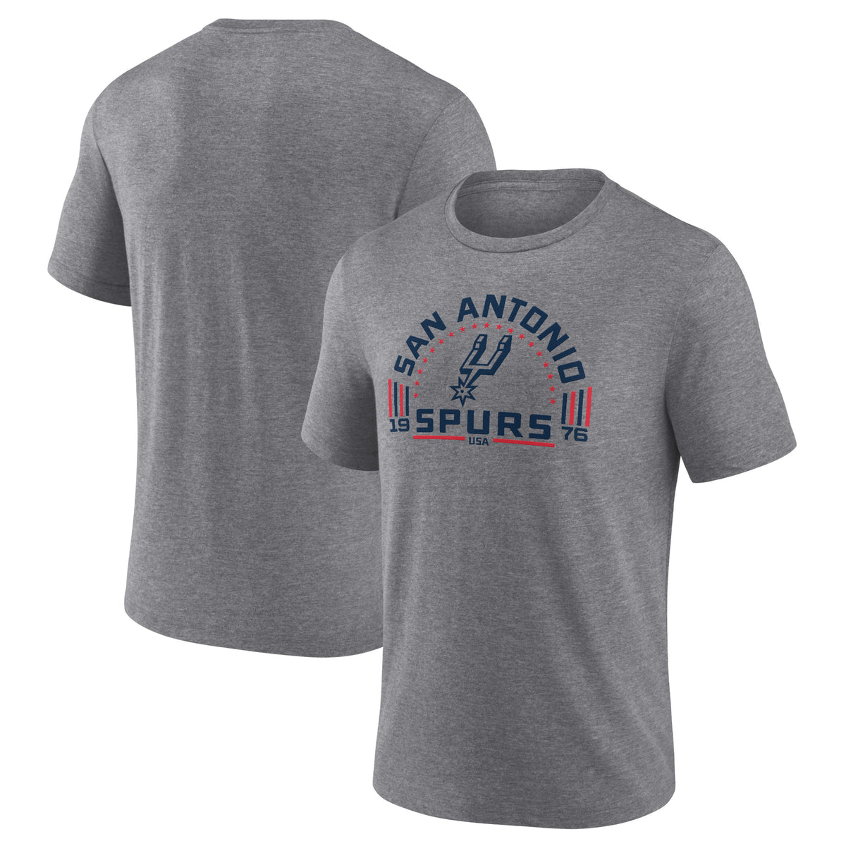 Men's Gray San Antonio Spurs Team Freedom Tri-Blend T-Shirt