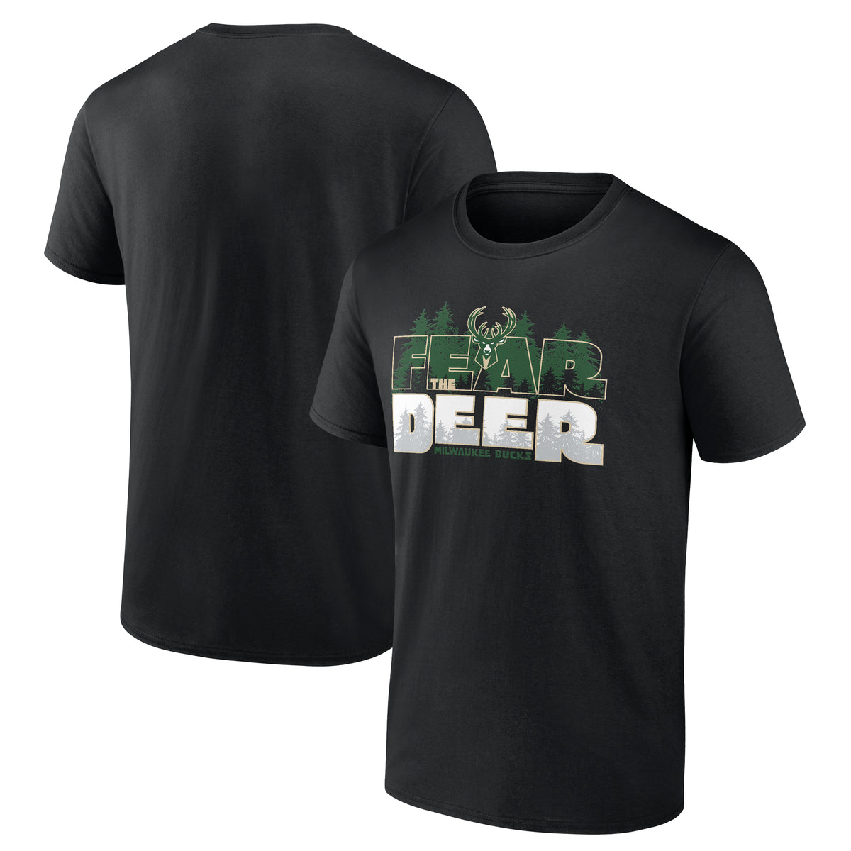 Men's Black Milwaukee Bucks Core Hometown Launch T-Shirt