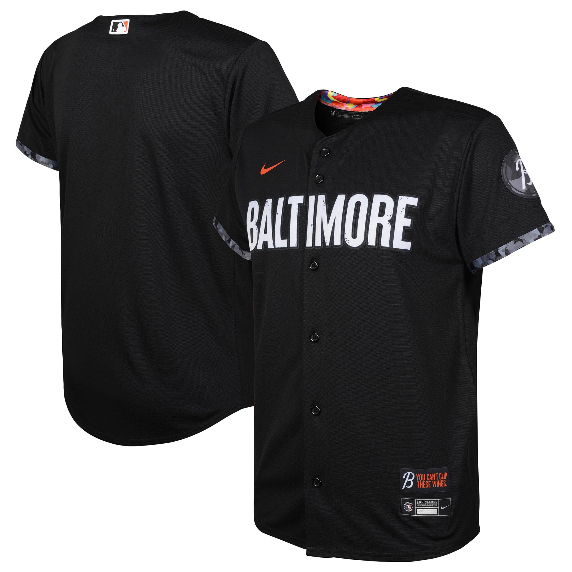 Youth Nike Black Baltimore Orioles City Connect Replica Jersey