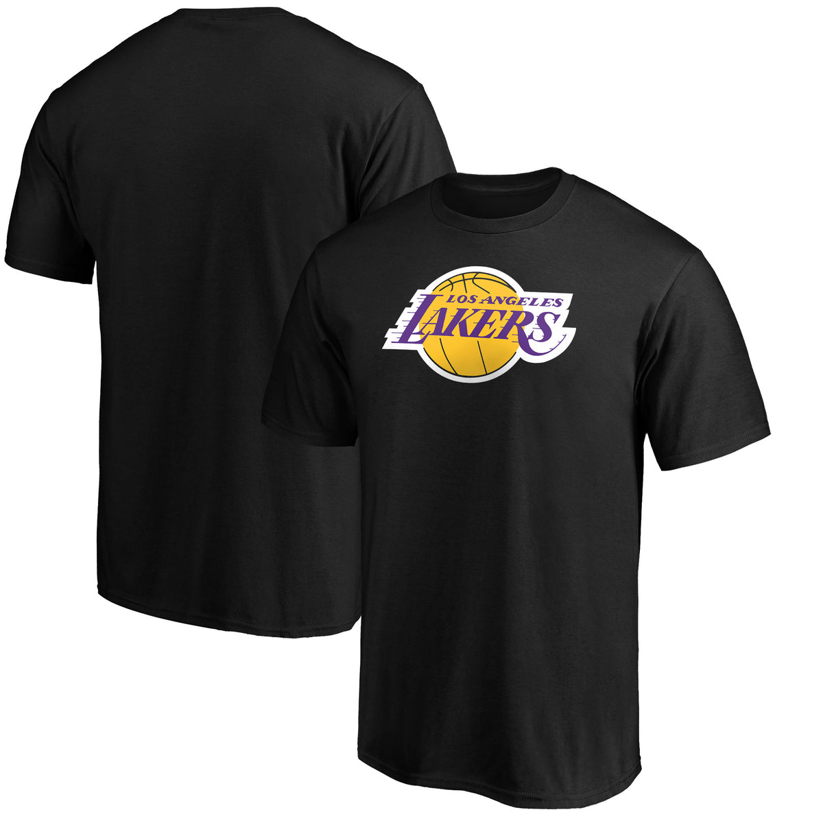Men's Black Los Angeles Lakers Primary Logo T-Shirt