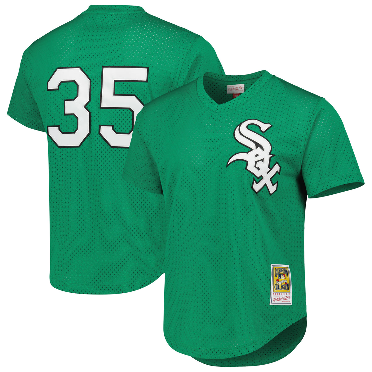 Men's Mitchell & Ness Frank Thomas Green Chicago White Sox Authentic Batting Practice Jersey