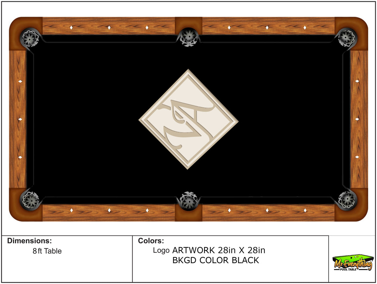 Custom Printed Pool Table Felt: How to Get Your Logo, Photo or Artwork Ready