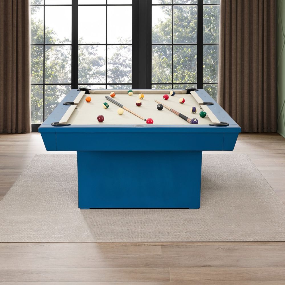 The Hudson 8' Pool Table, Encore Blue