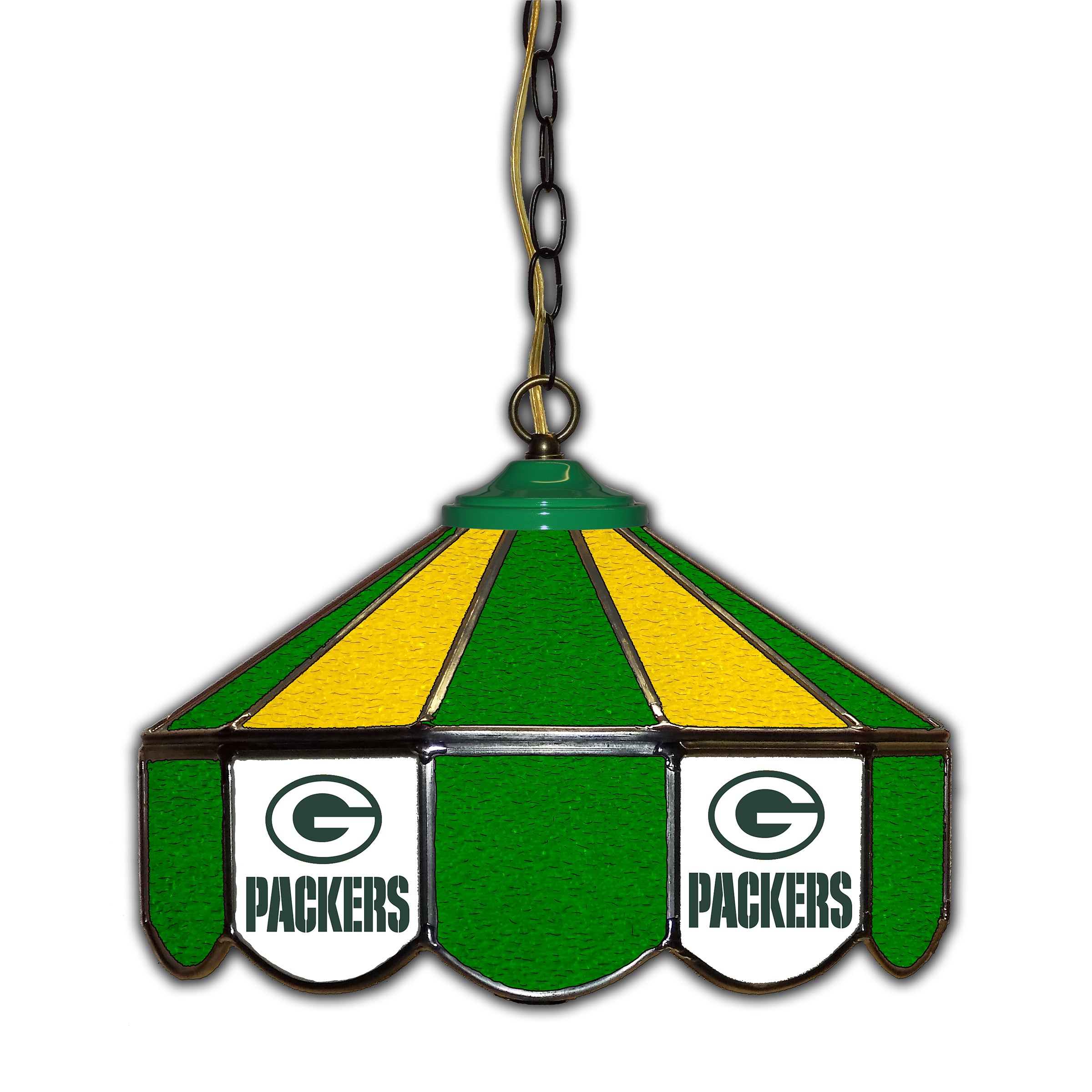 Green Bay Packers 14" Glass Pub Lamp