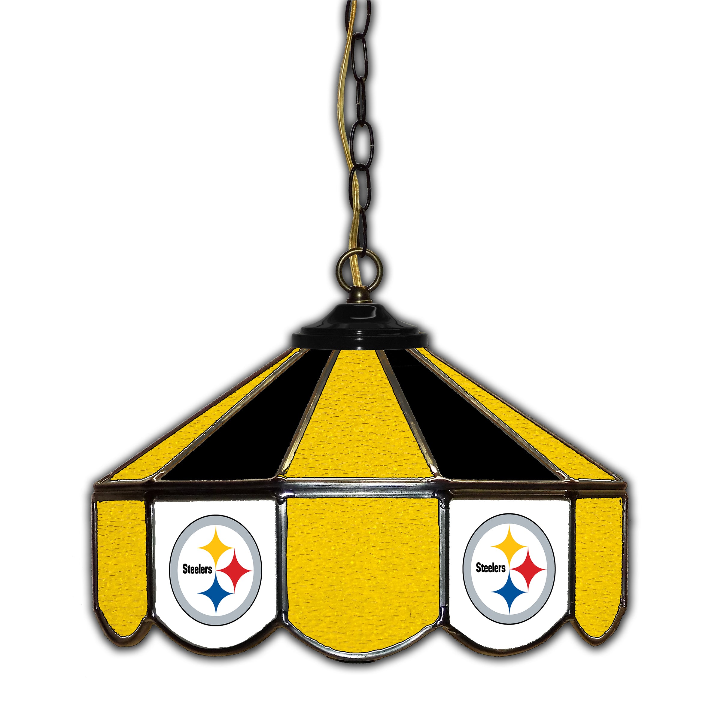 Pittsburgh Steelers  14" Glass Pub Lamp