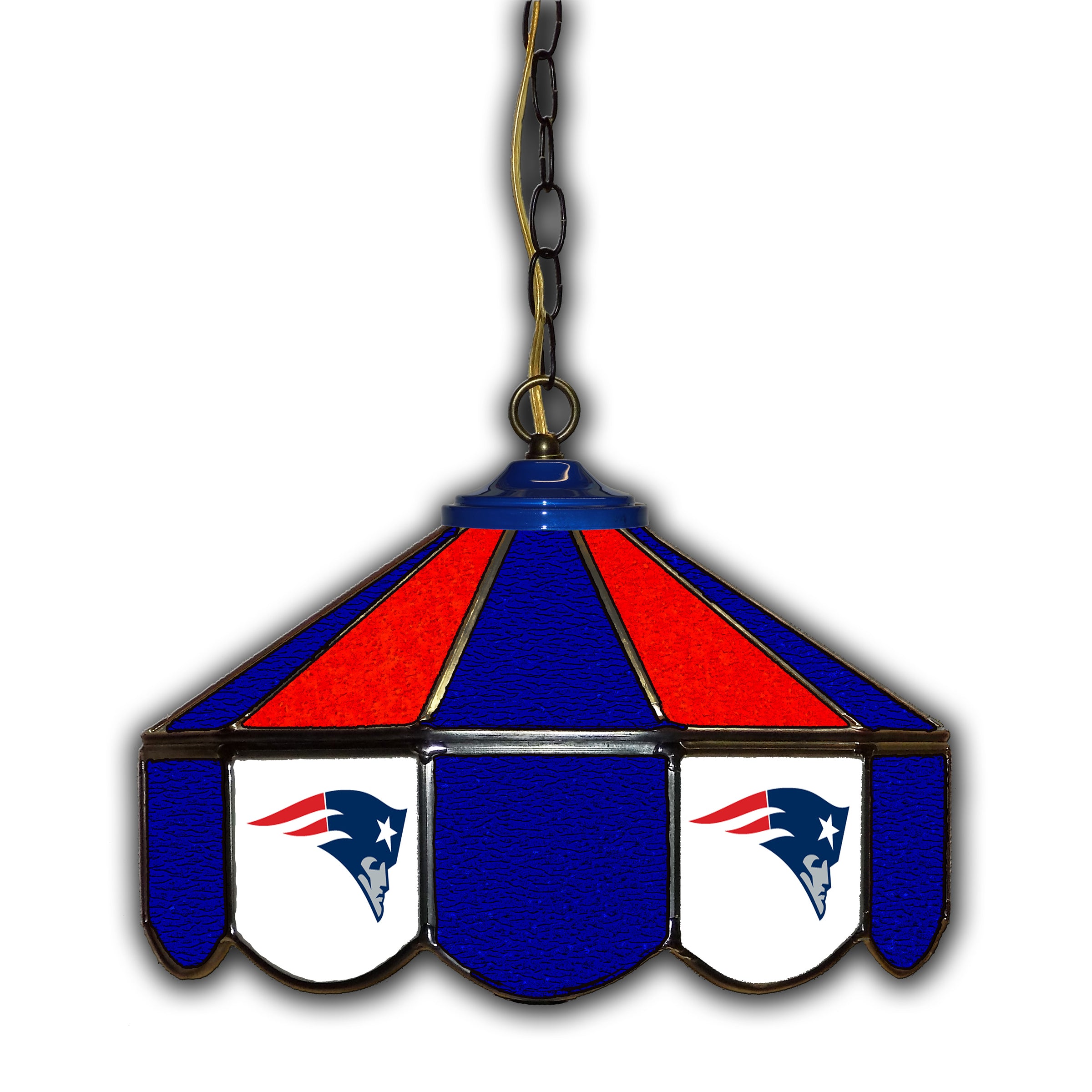 New England Patriots  14" Glass Pub Lamp