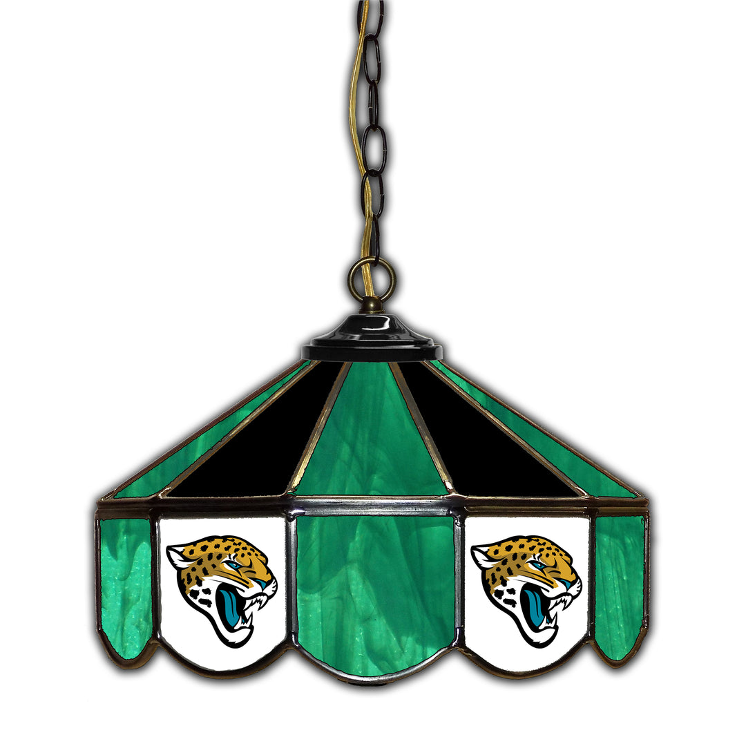 Jacksonville Jaguars  14" Glass Pub Lamp