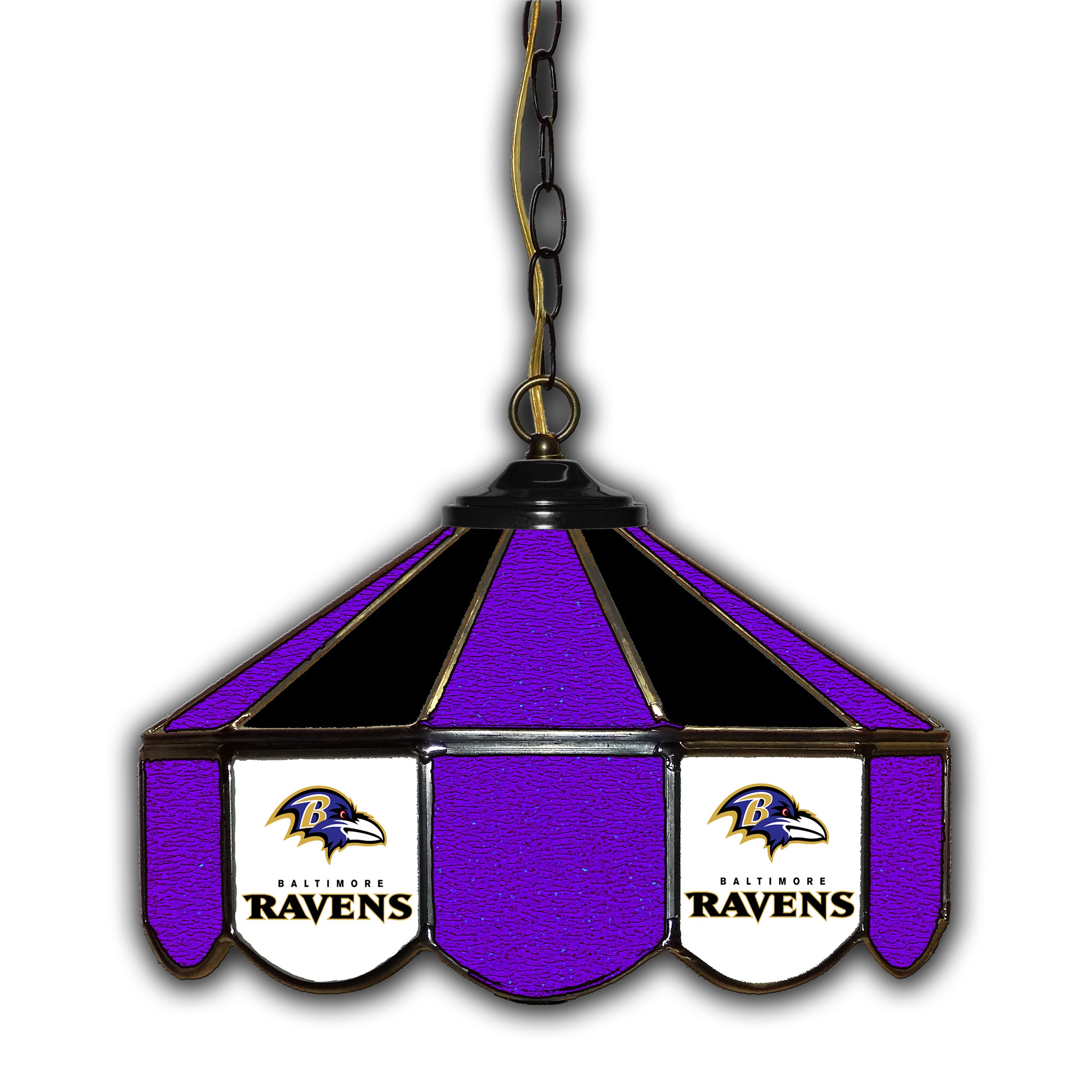 Baltimore Ravens  14" Glass Pub Lamp