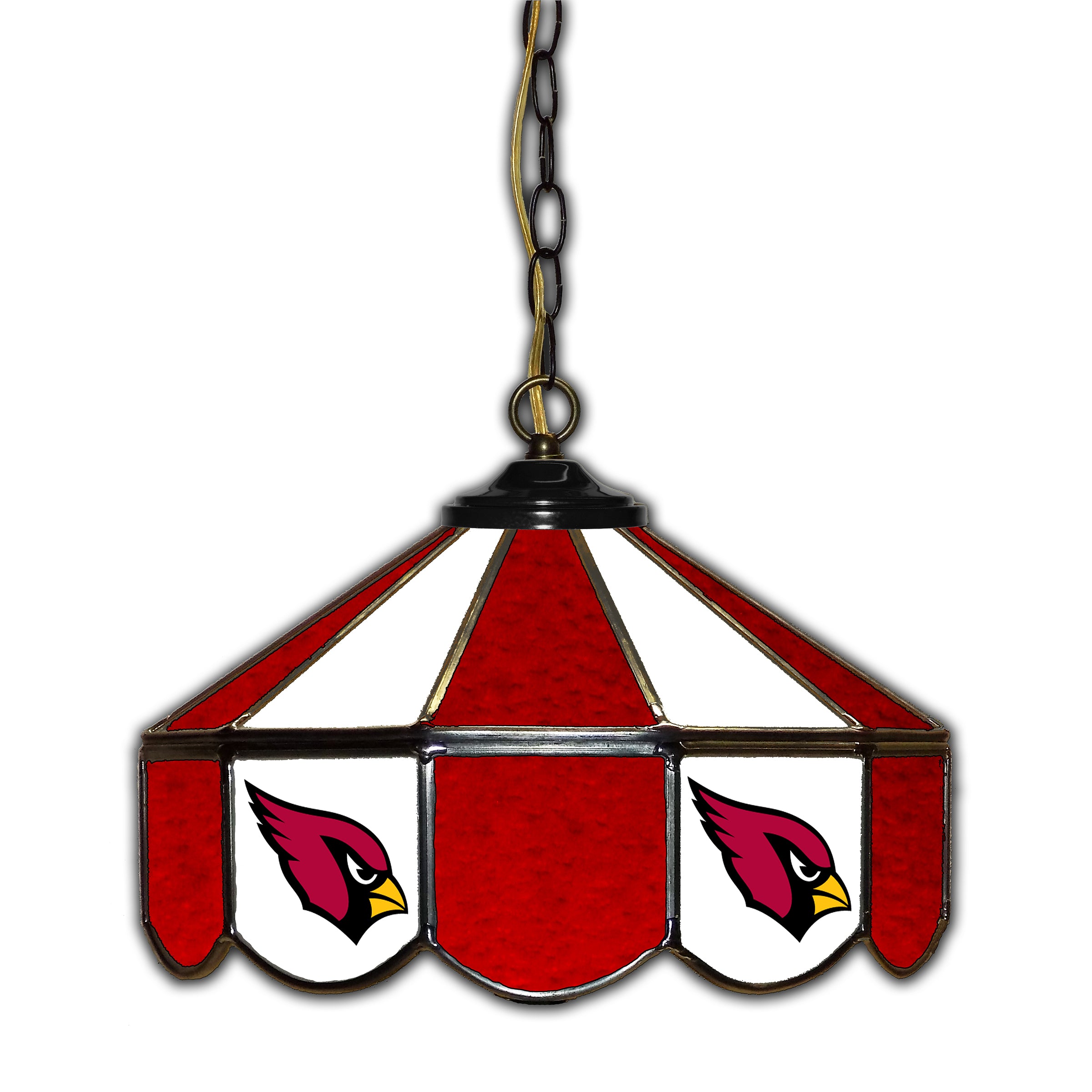 Arizona Cardinals  14" Glass Pub Lamp