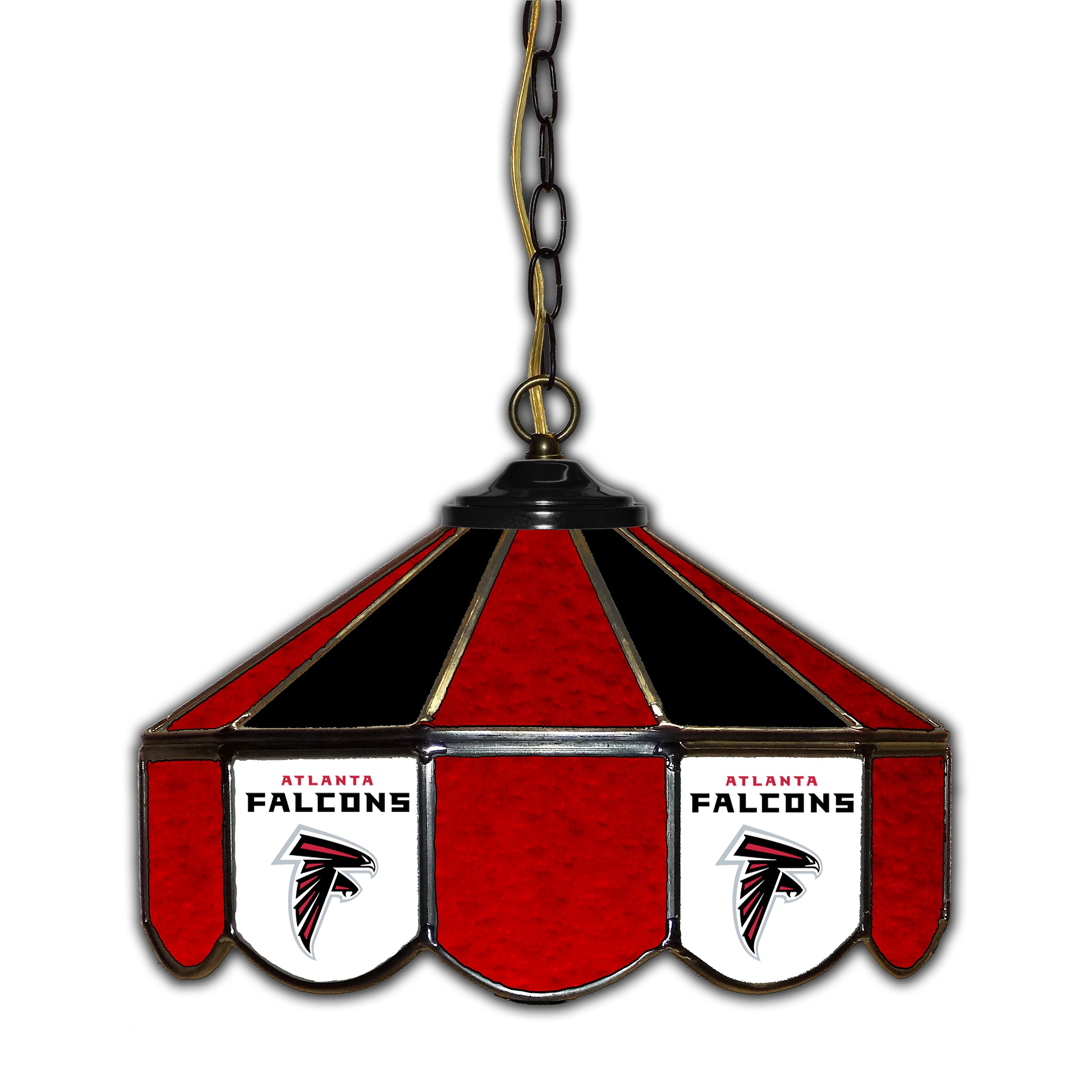 Atlanta Falcons 14" Glass Pub Lamp