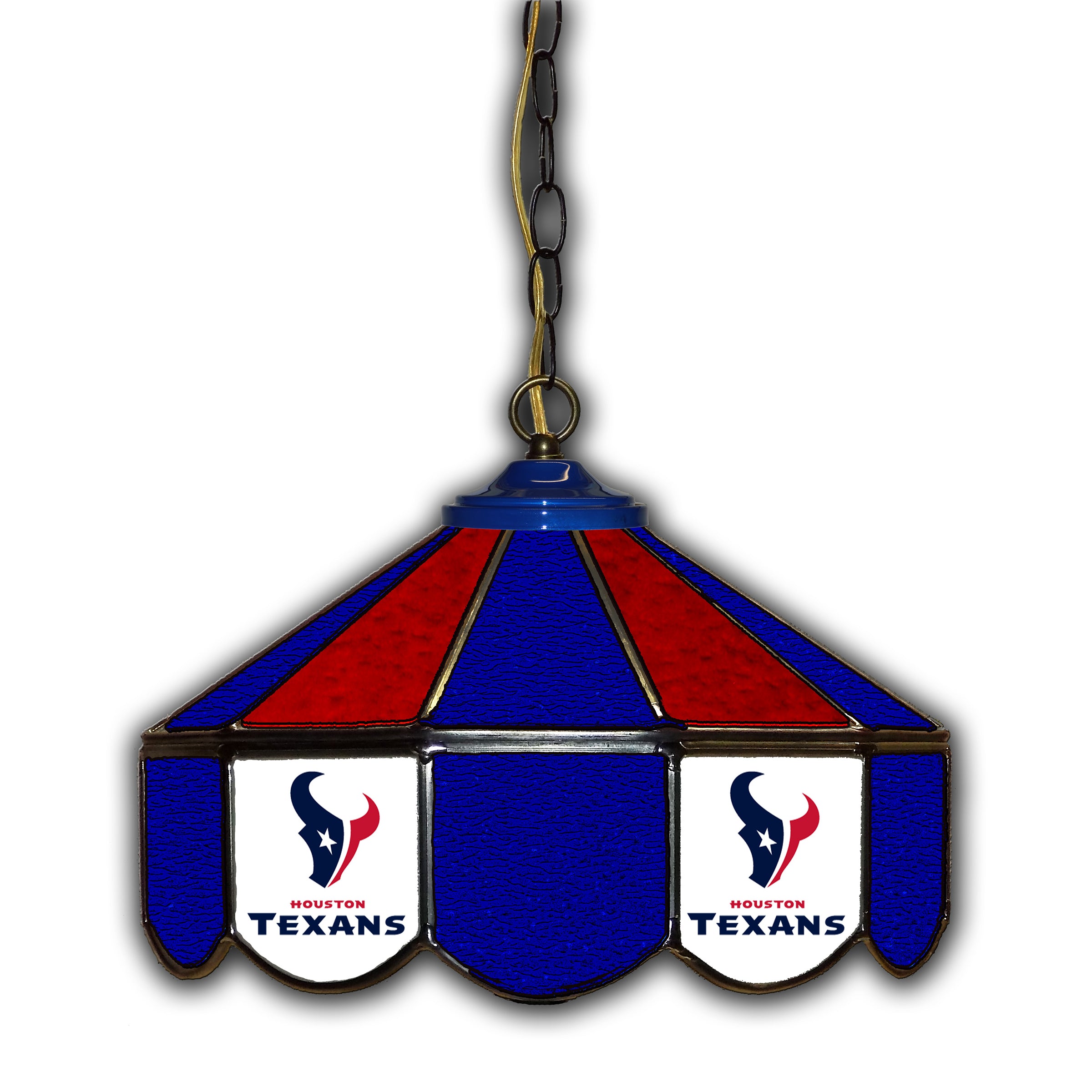 Houston Texans  14" Glass Pub Lamp