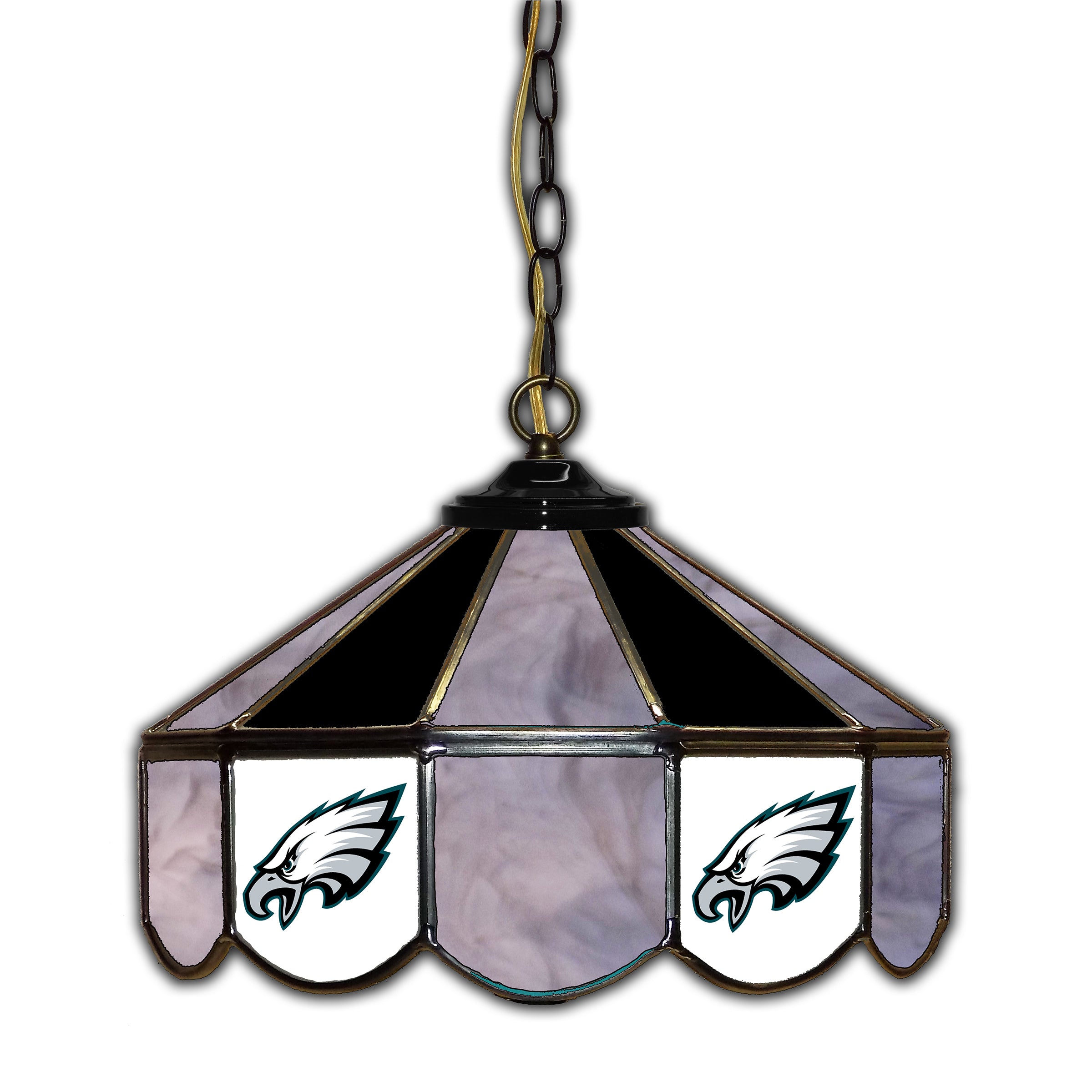 Philadelphia Eagles  14" Glass Pub Lamp