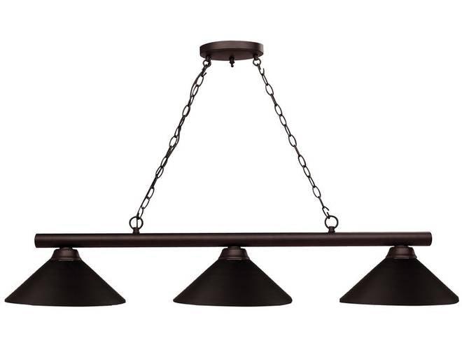 Z-Lite Shooter Bronze Finished Pool Table Light