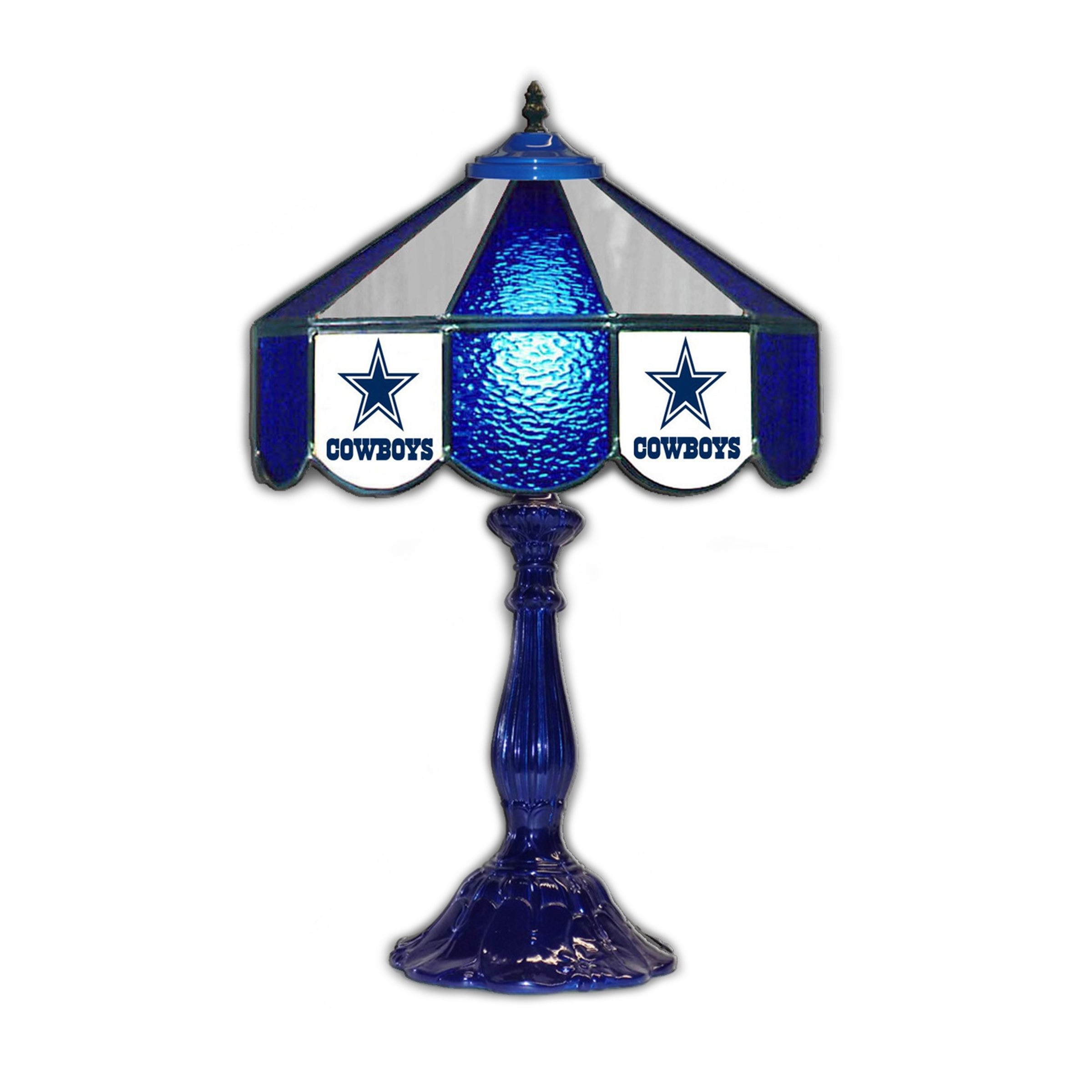 Dallas Cowboys  21" Glass Table Lamp