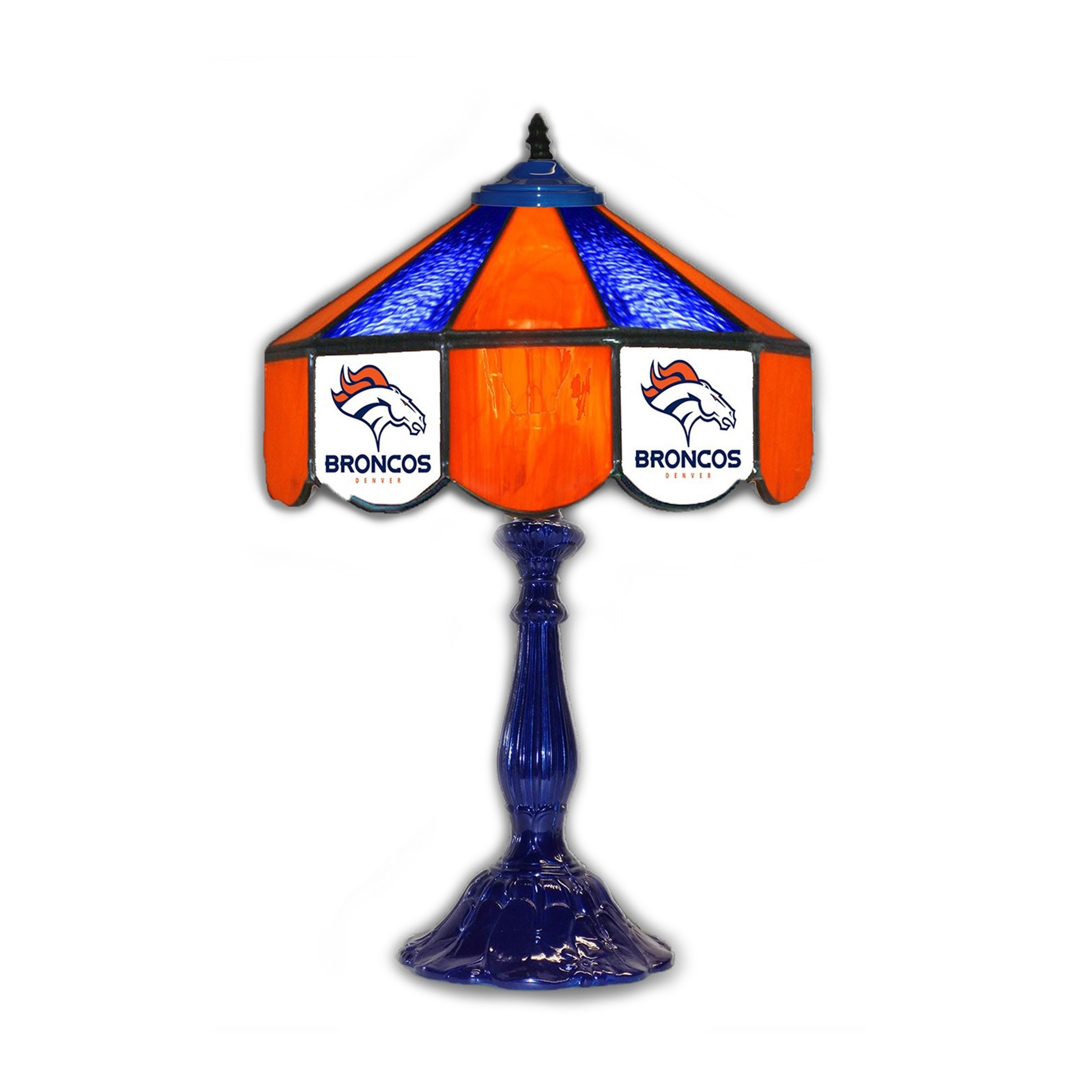 Denver Broncos  21" Glass Table Lamp