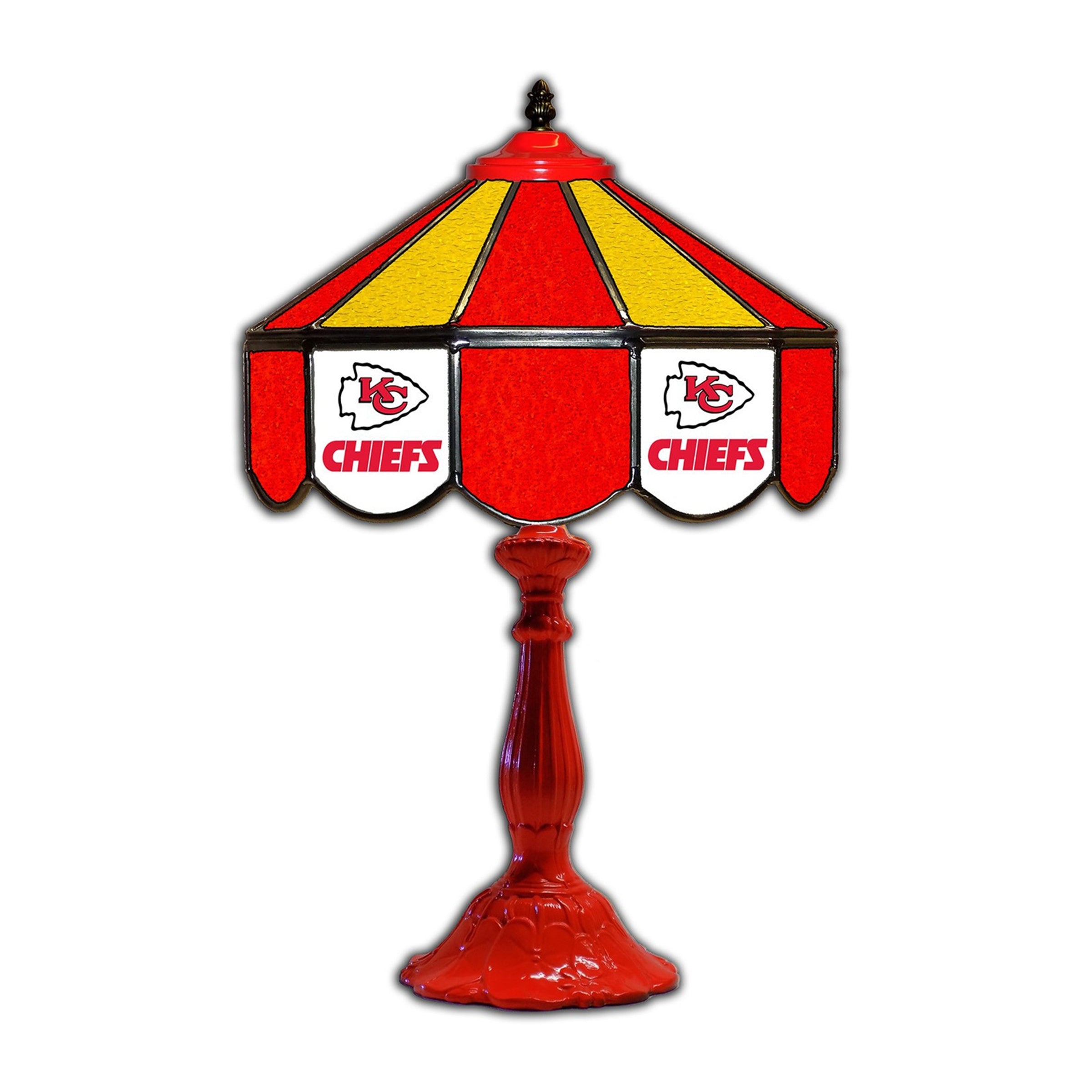 Kansas City Chiefs  21" Glass Table Lamp