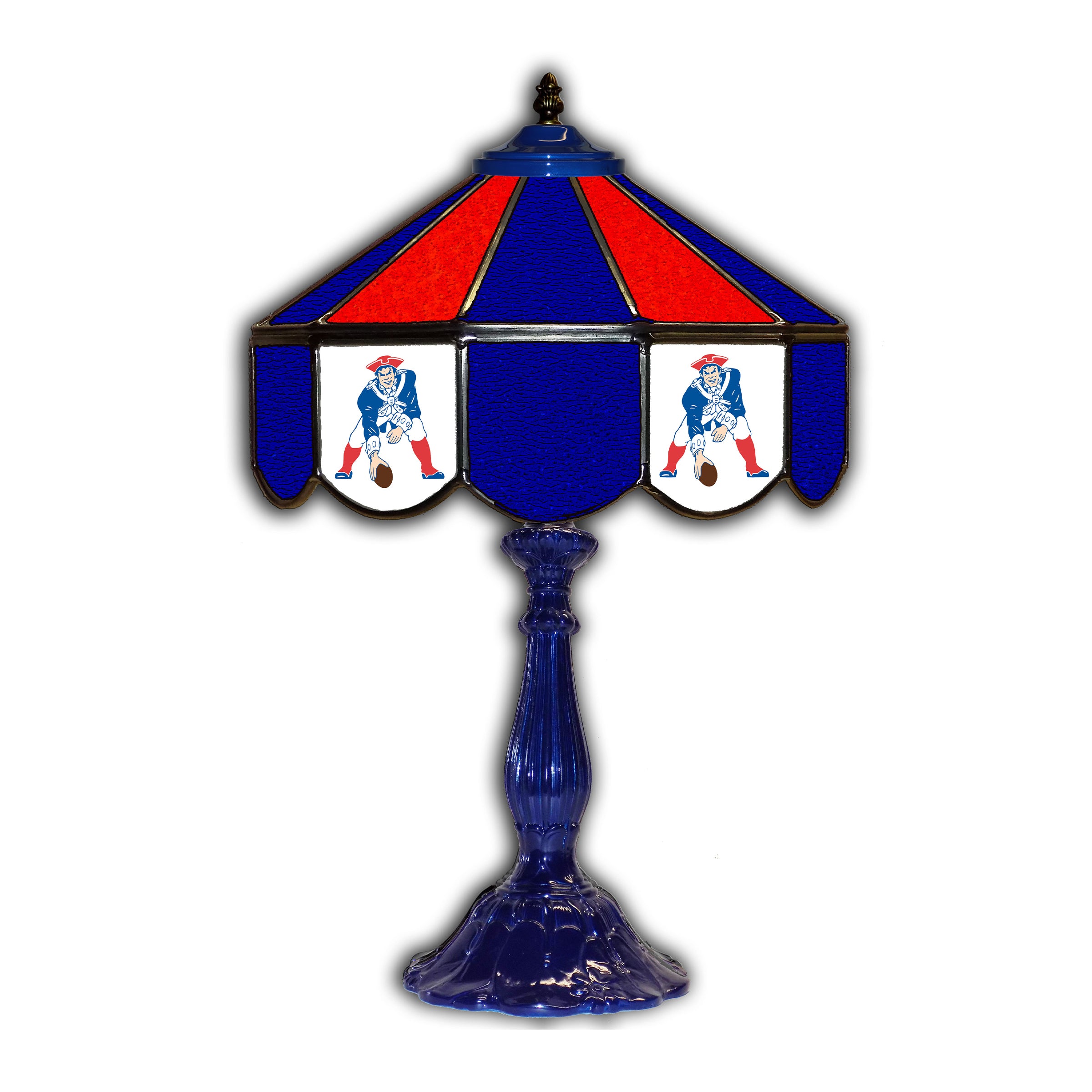 New England Patriots  21" Glass Table Lamp