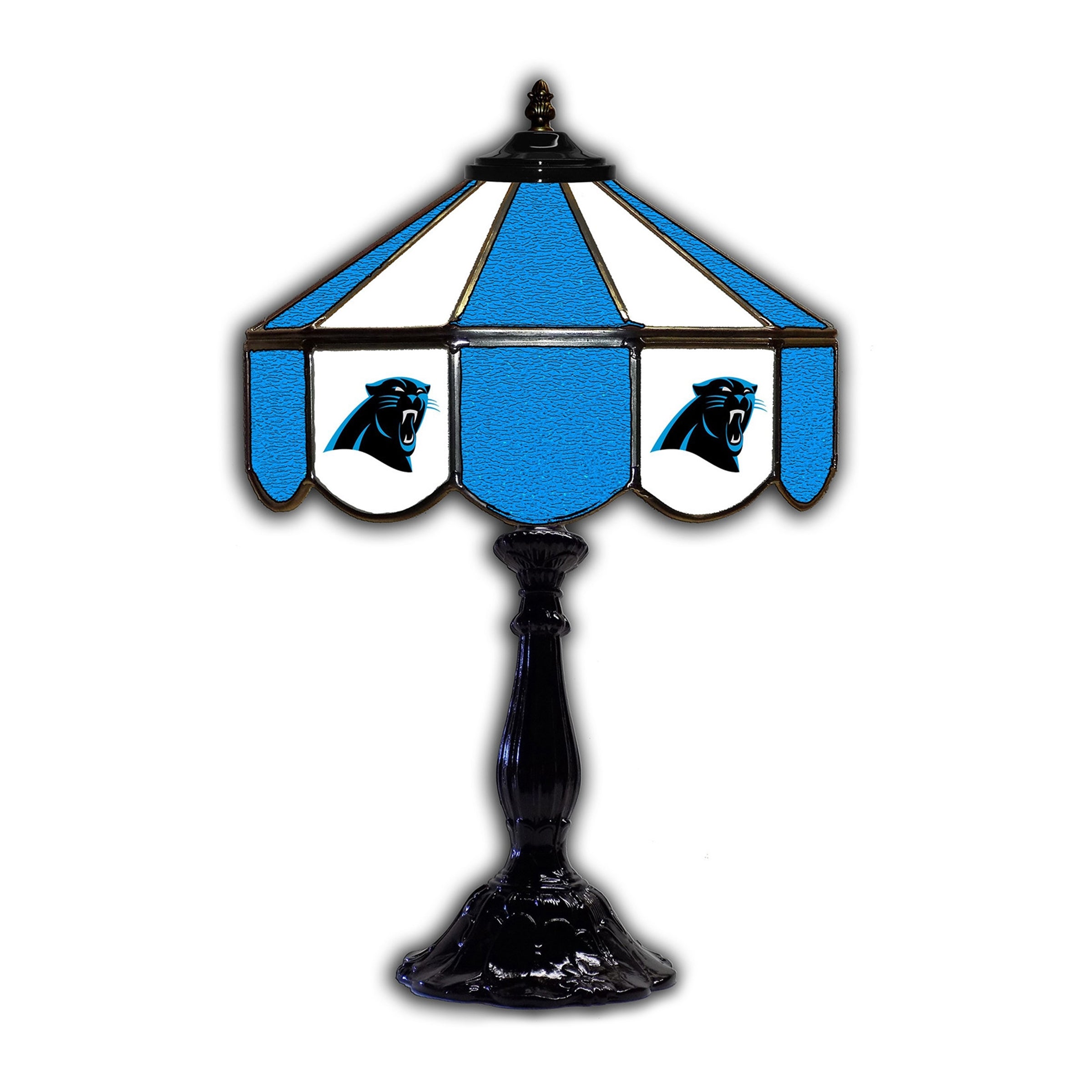 Carolina Panthers  21" Glass Table Lamp