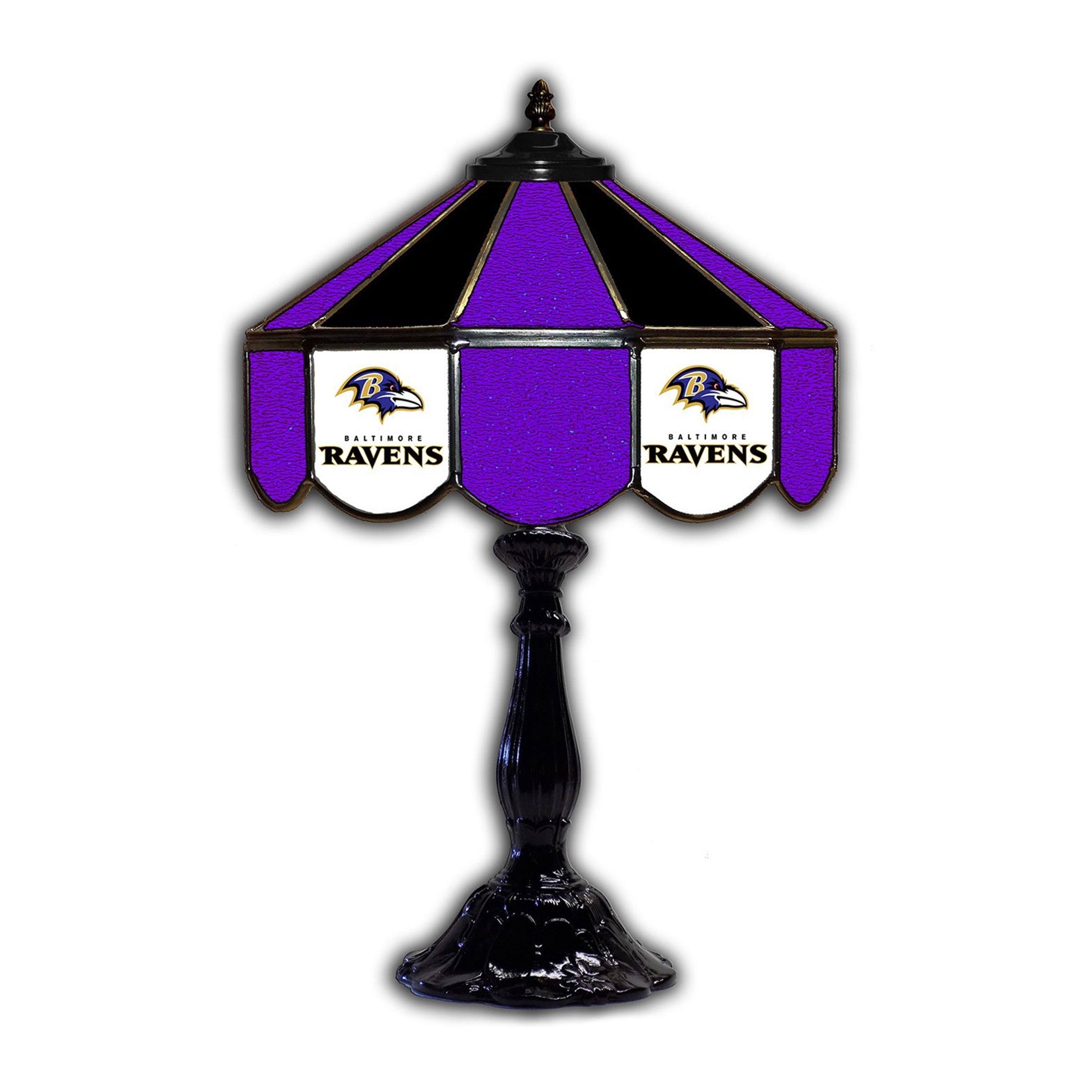 Baltimore Ravens  21" Glass Table Lamp