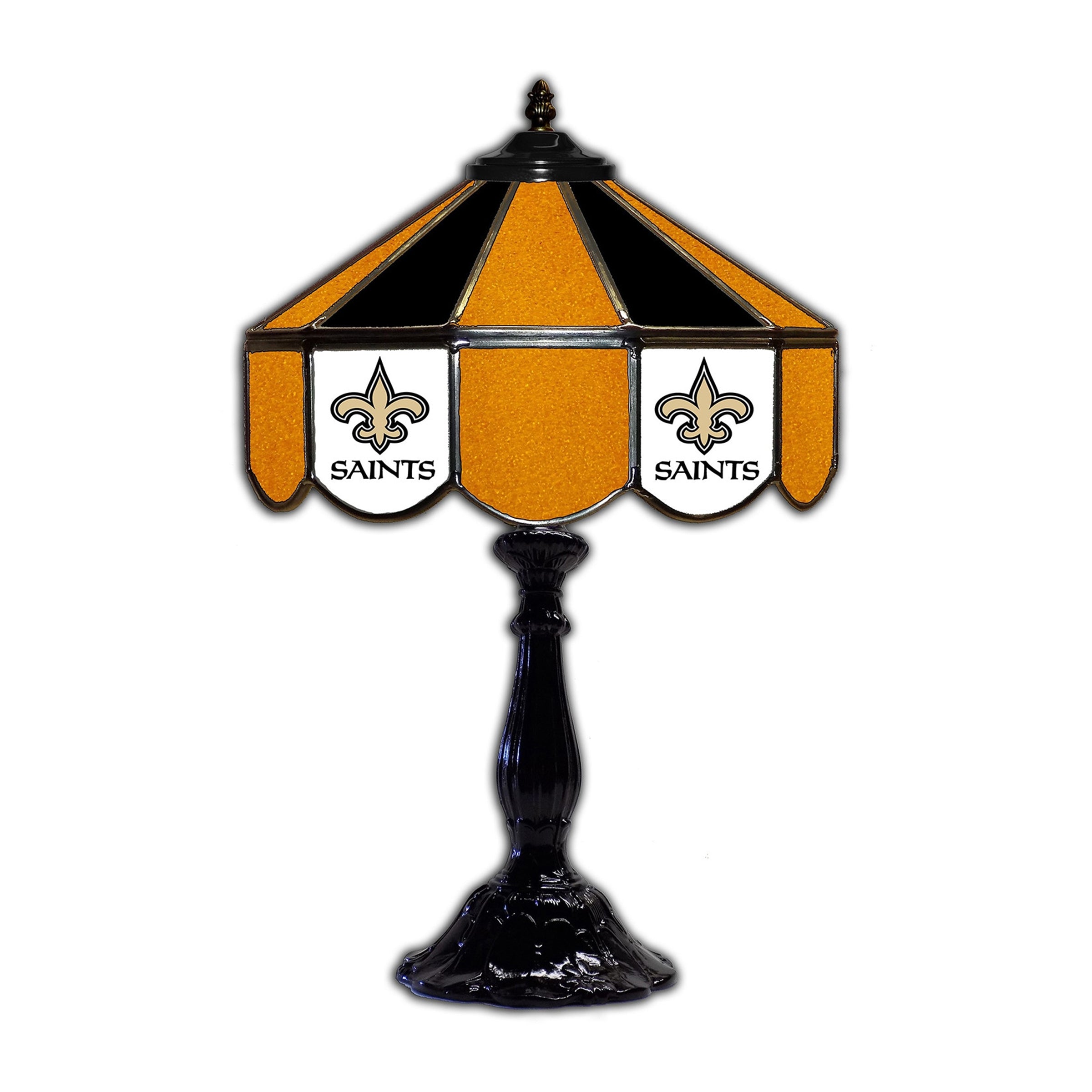 New Orleans Saints  21" Glass Table Lamp