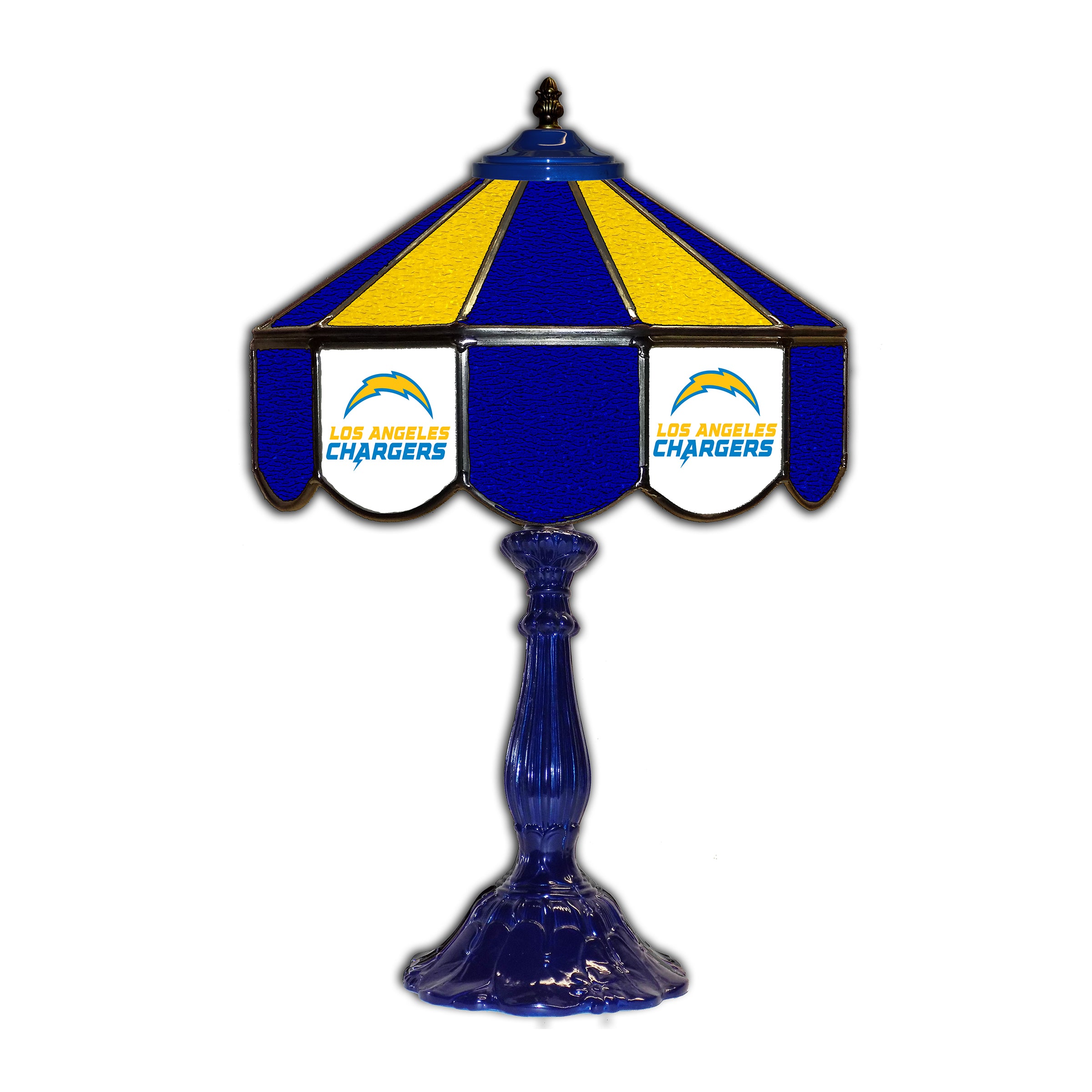 Los Angeles Chargers  21" Glass Table Lamp