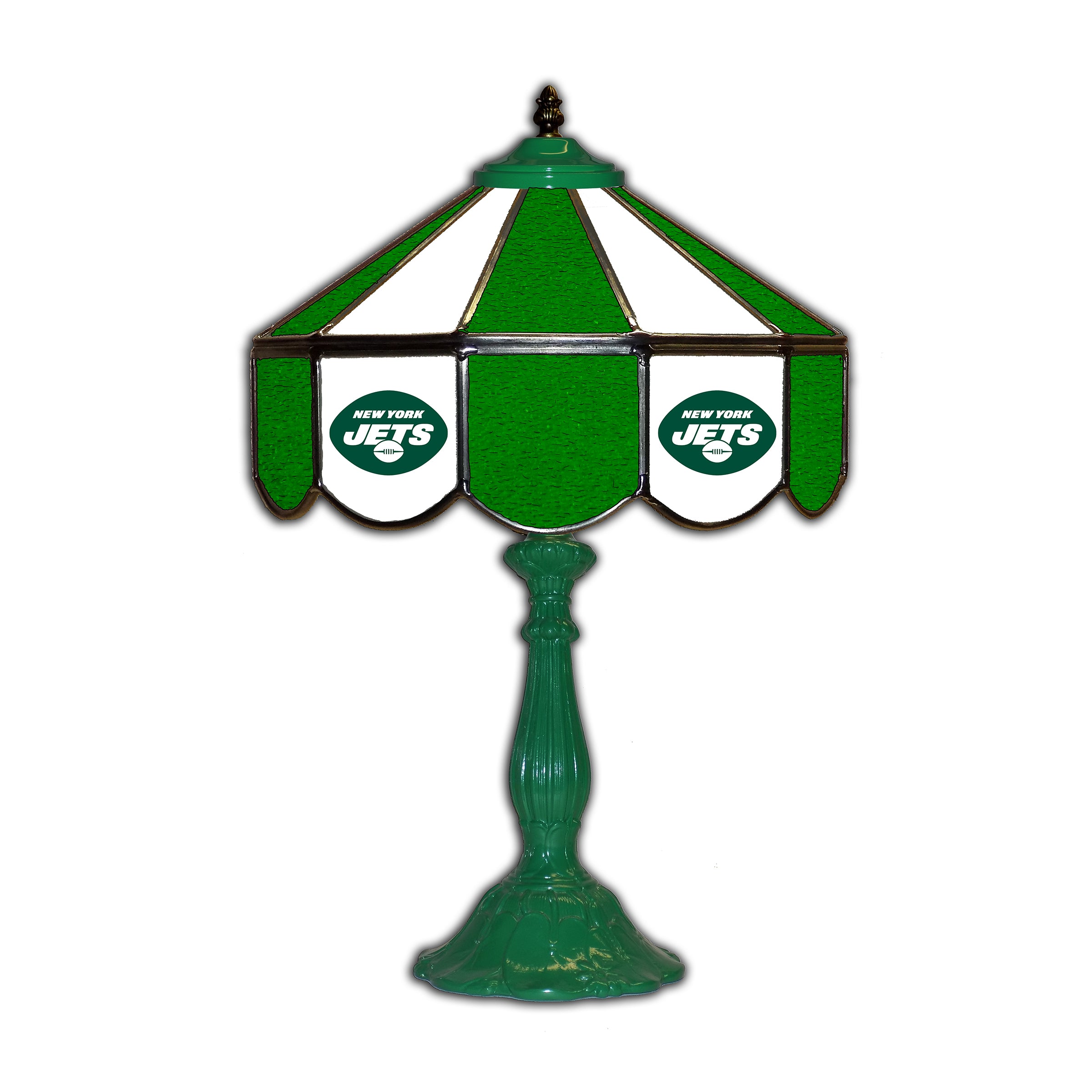 New York Jets  21" Glass Table Lamp