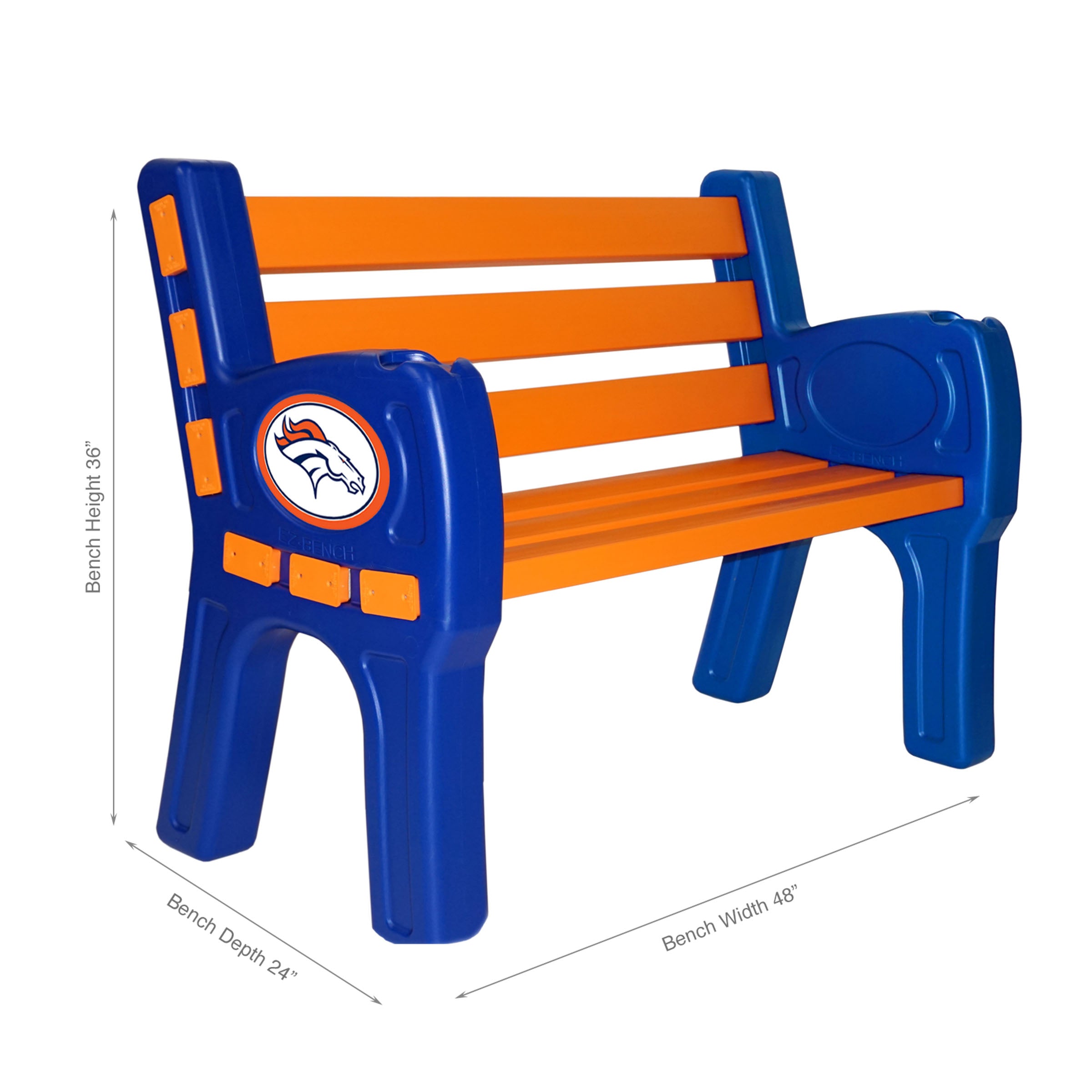 Denver Broncos Outdoor Bench