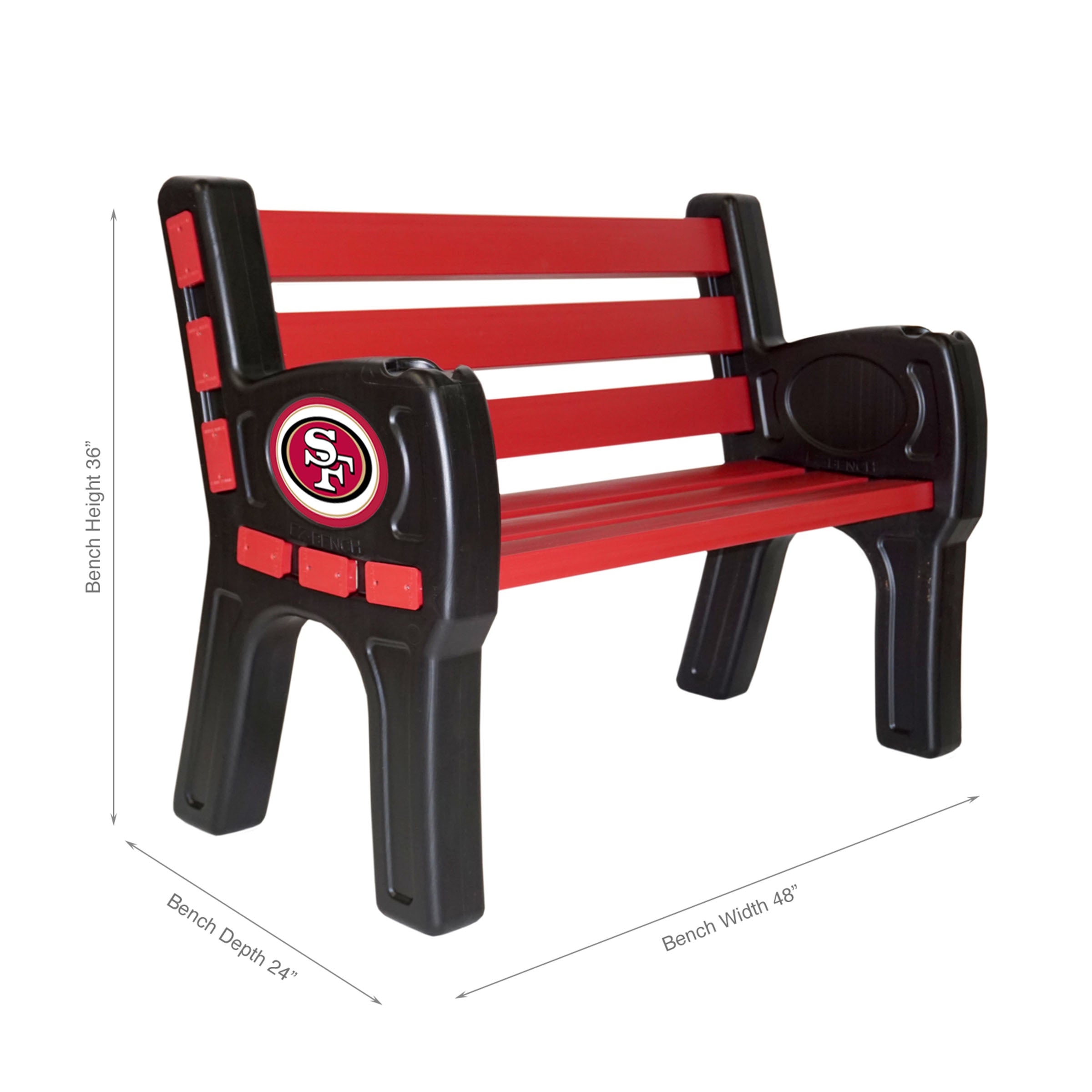 San Francisco 49ers Outdoor Bench