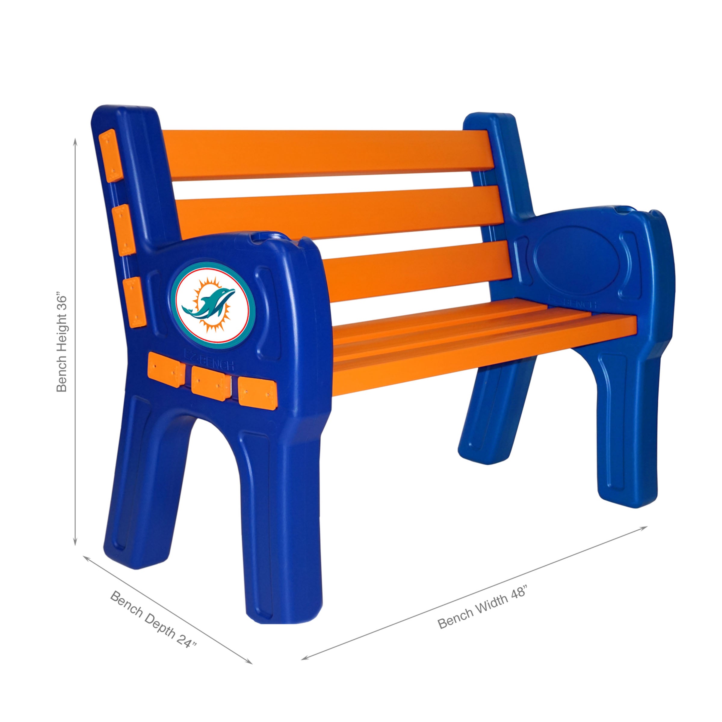 Miami Dolphins Outdoor Bench