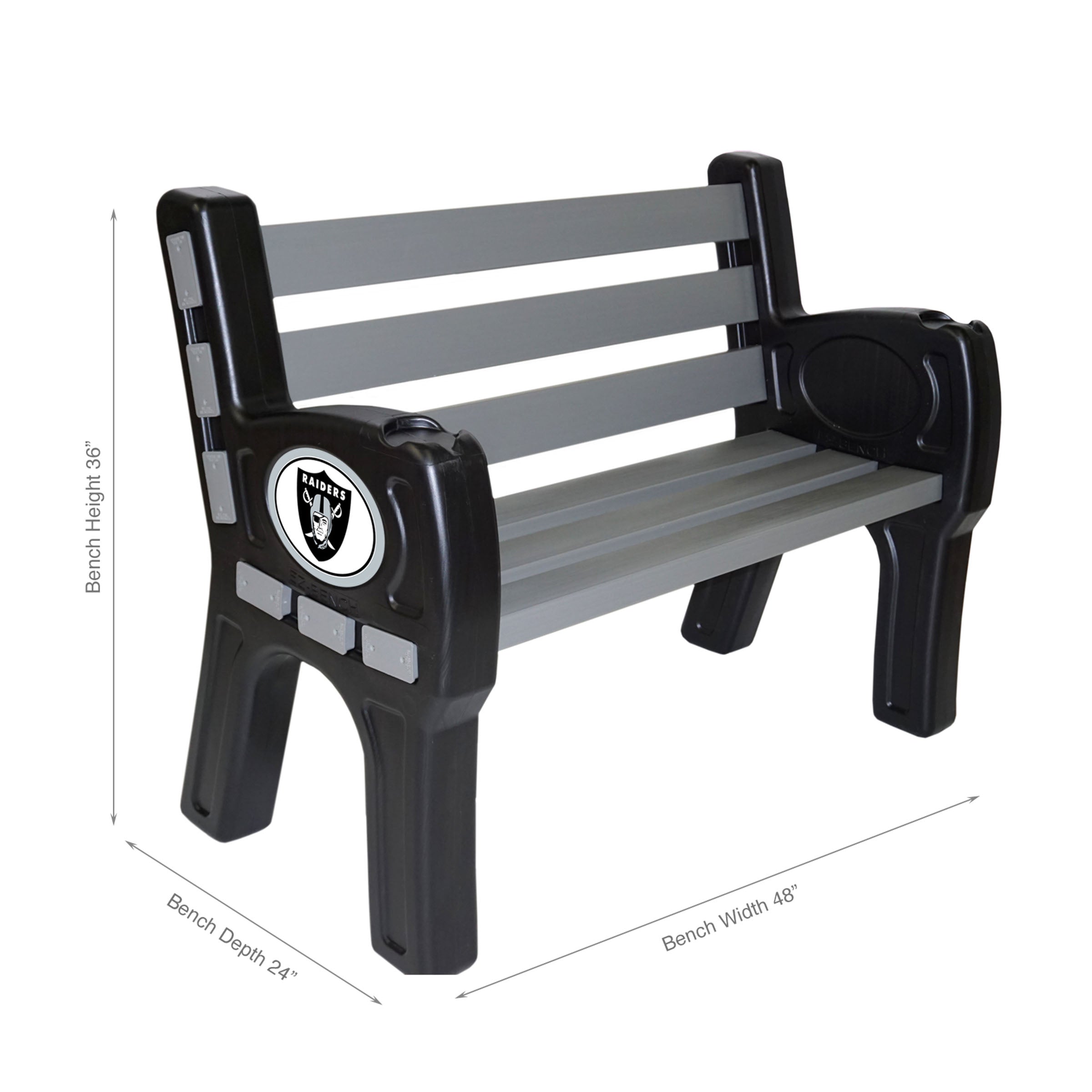 Las Vegas Raiders Outdoor Bench