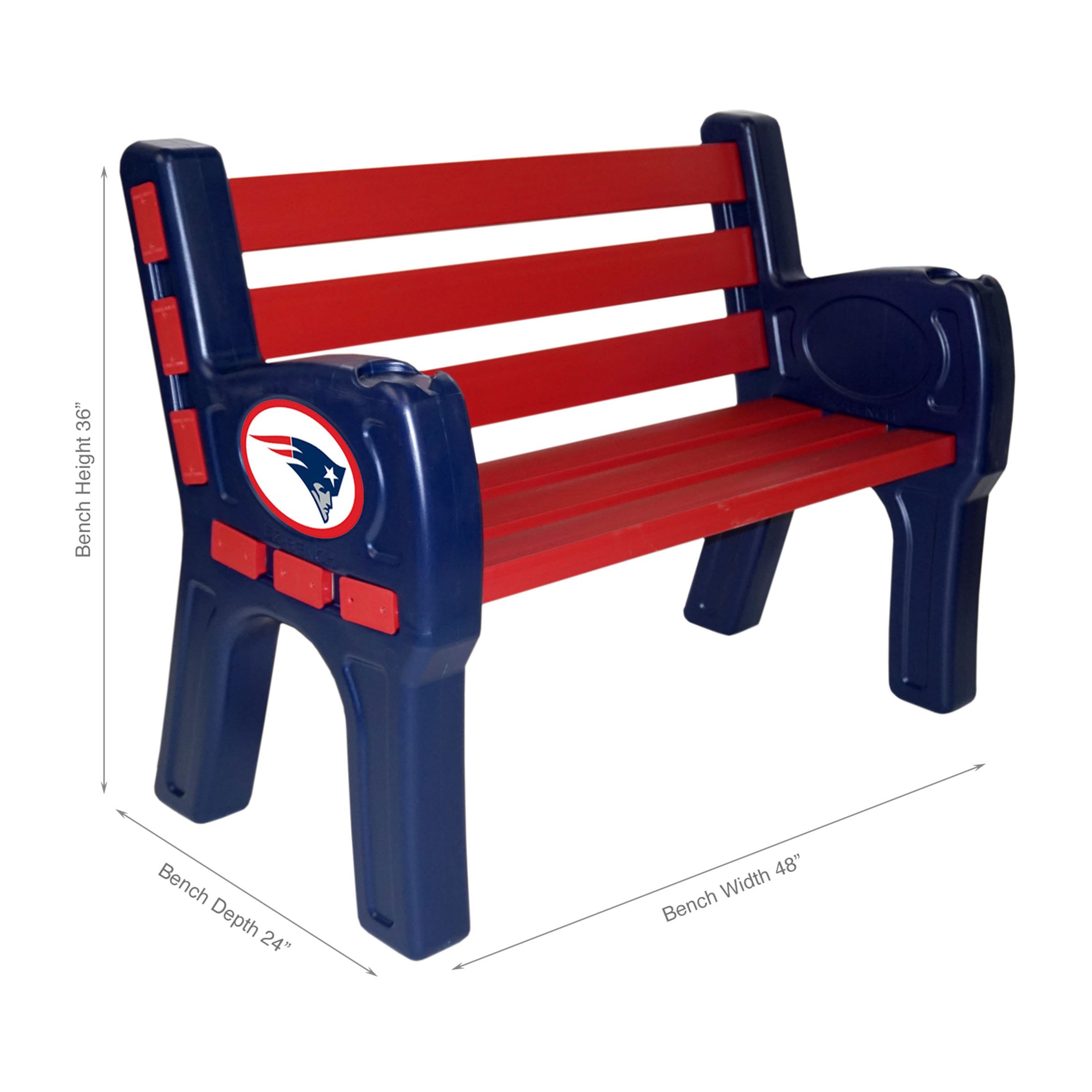 New England Patriots Outdoor Bench