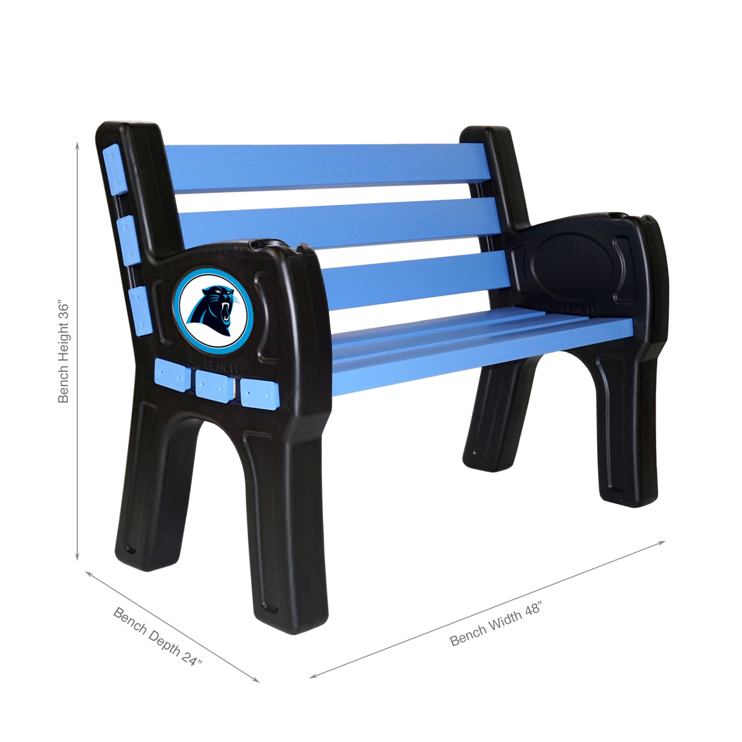 Carolina Panthers Outdoor Bench