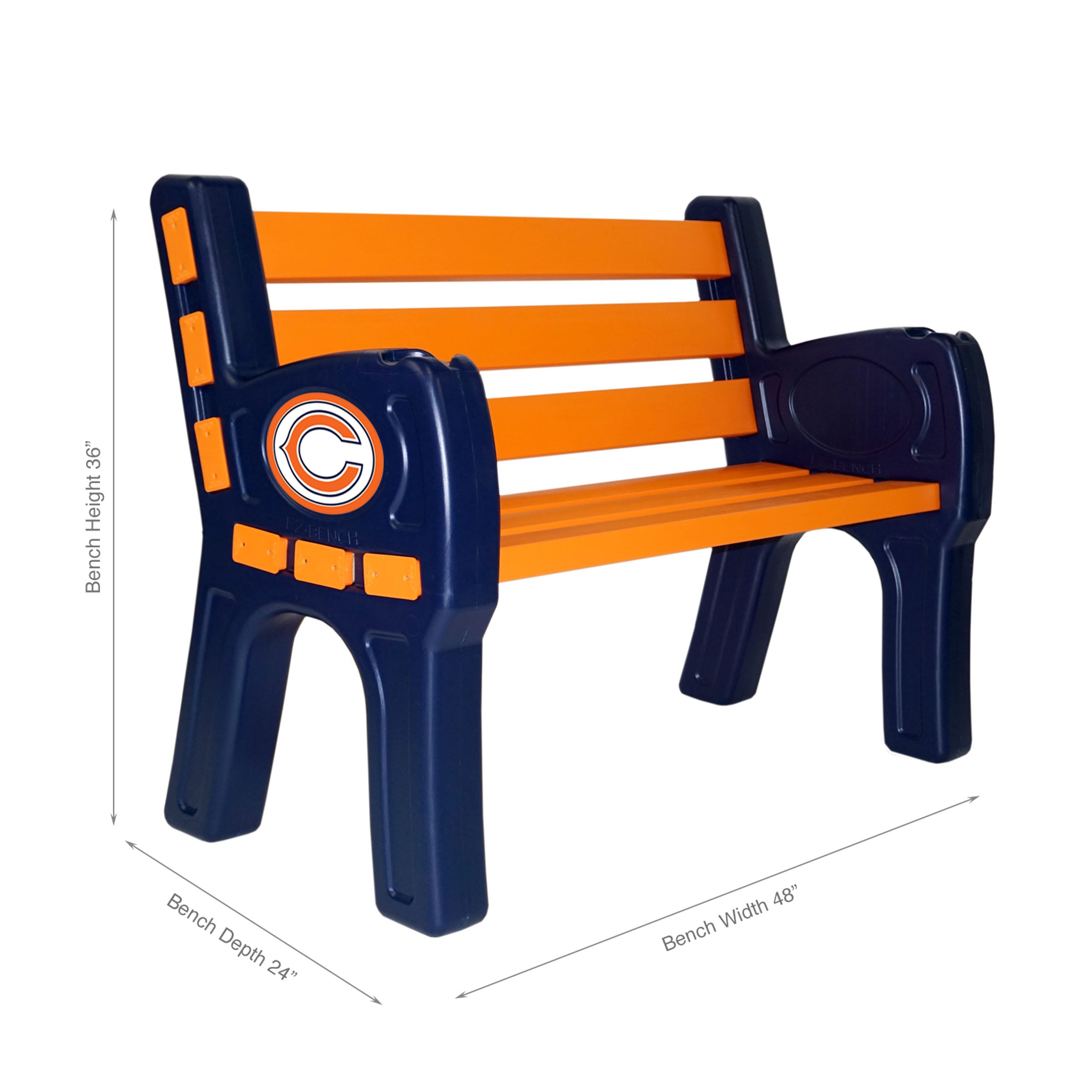 Chicago Bears Outdoor Bench