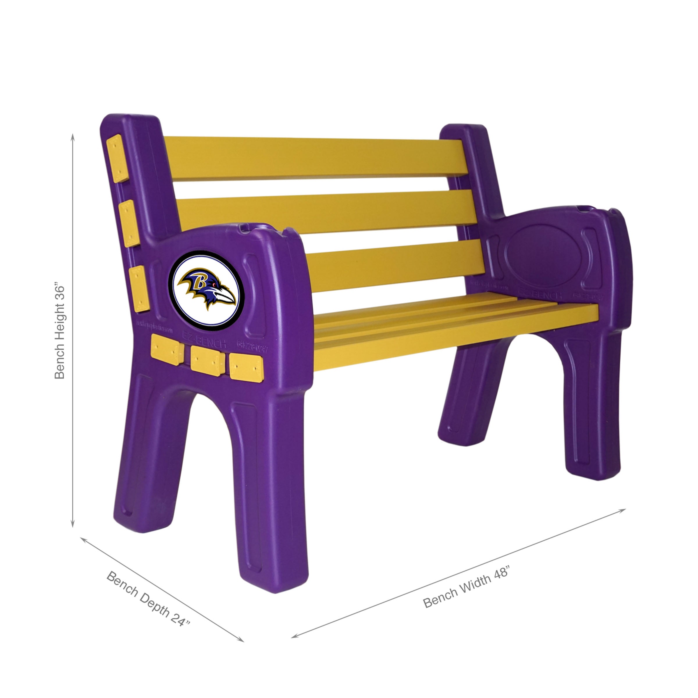 Baltimore Ravens Outdoor Bench