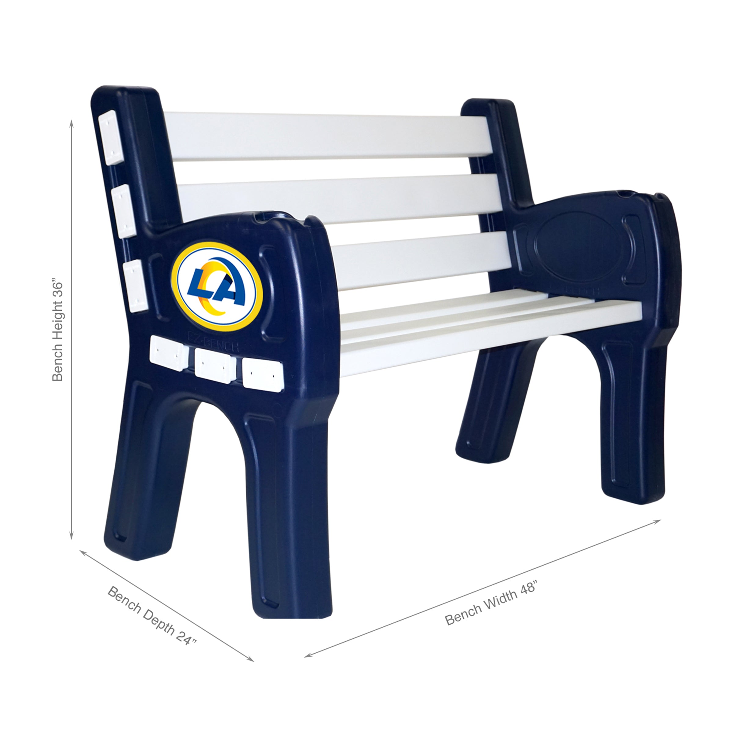 Los Angeles Rams Outdoor Bench