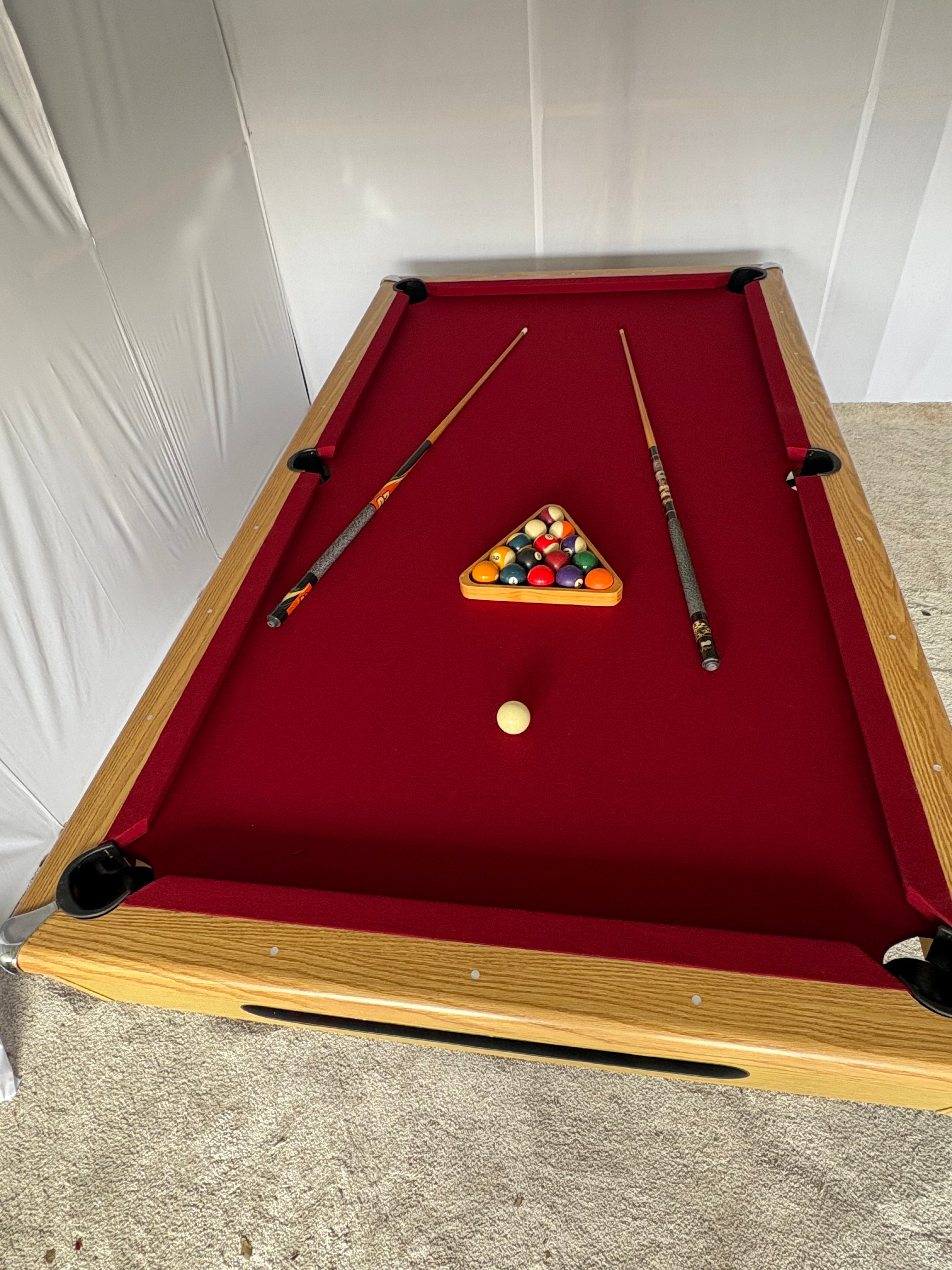 Used 8ft Slate Pool Table Local Delivery Free
