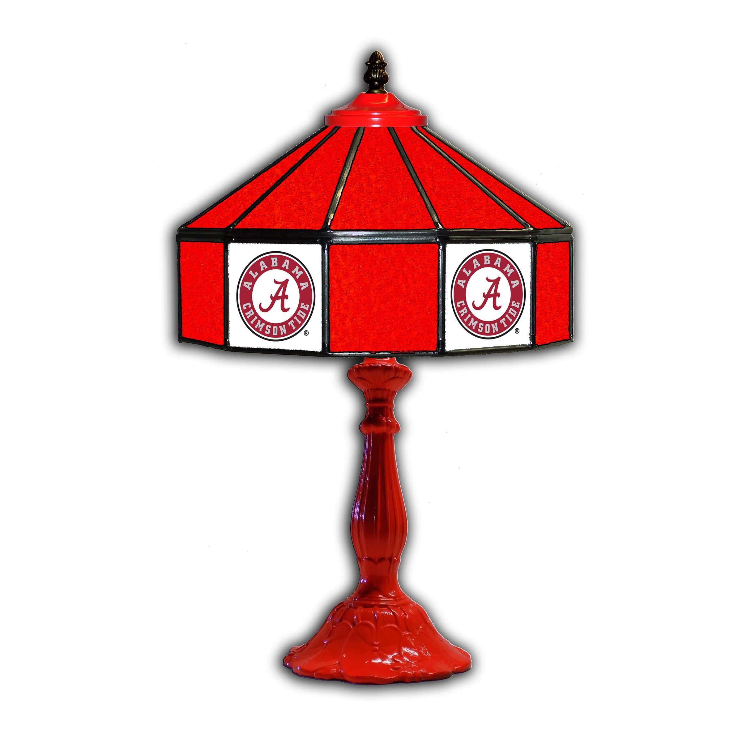 Alabama University 21" Glass Table Lamp