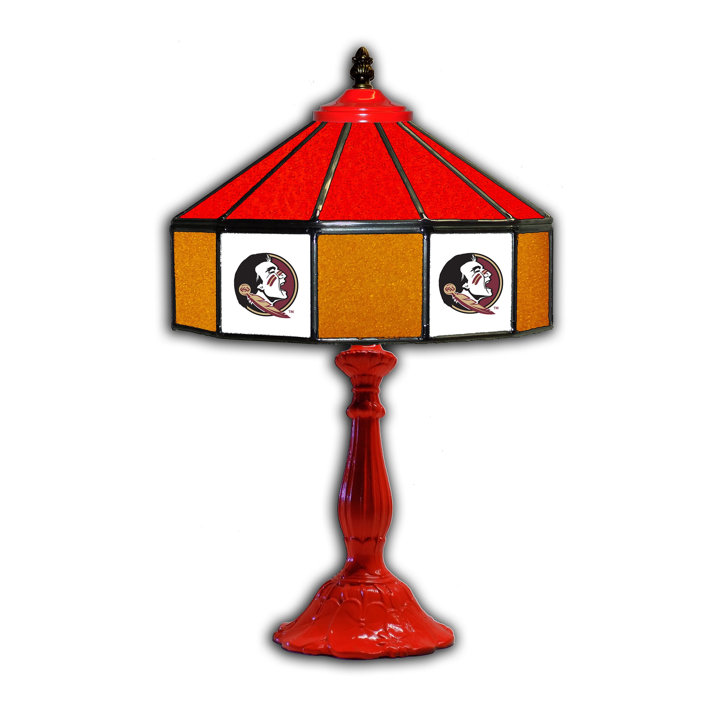 Florida State  21" Glass Table Lamp