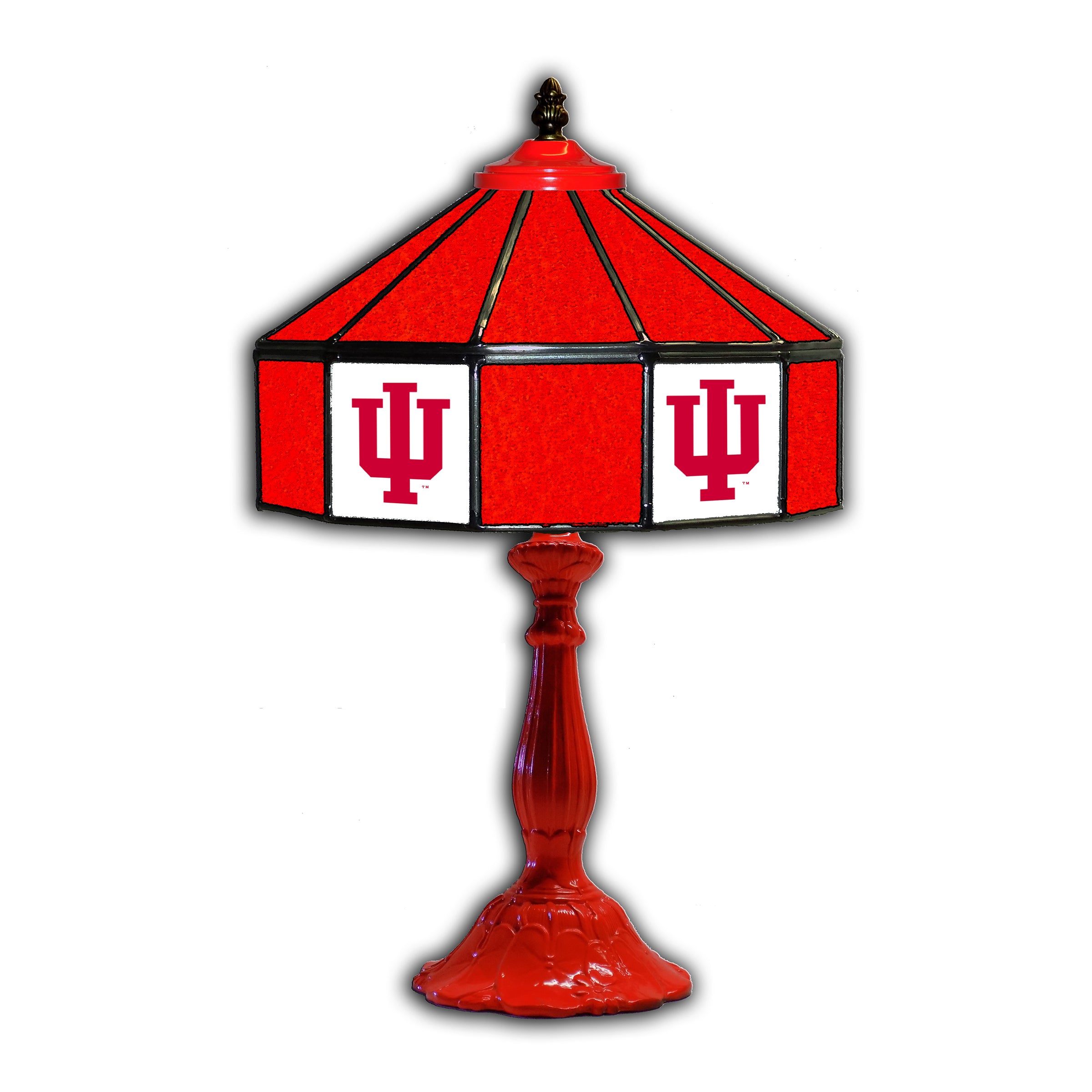 Indiana University  21" Glass Lamp