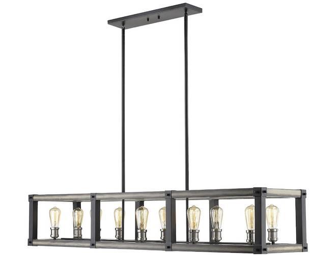 Z-Lite Kirkland Ashen Barnboard Light