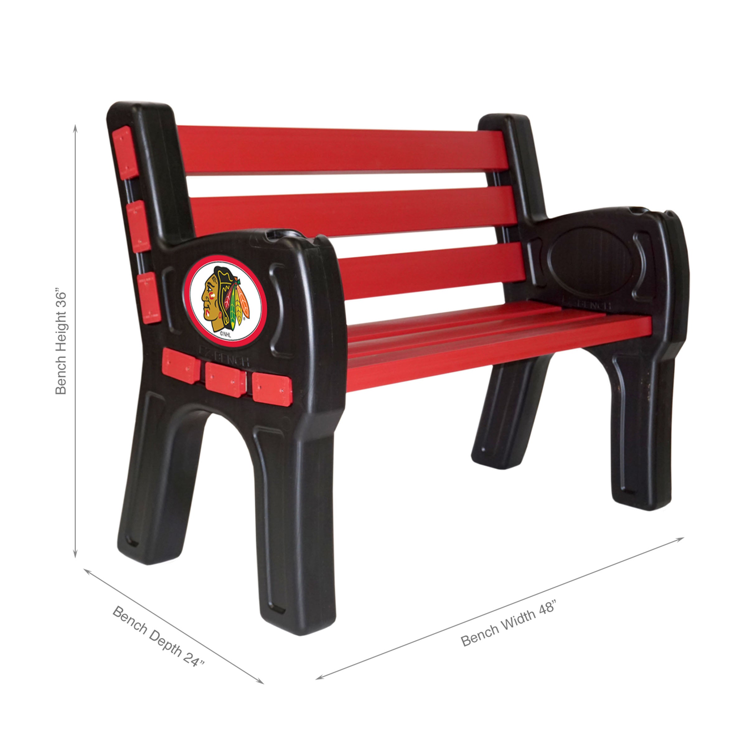 Chicago Blackhawks Outdoor Bench