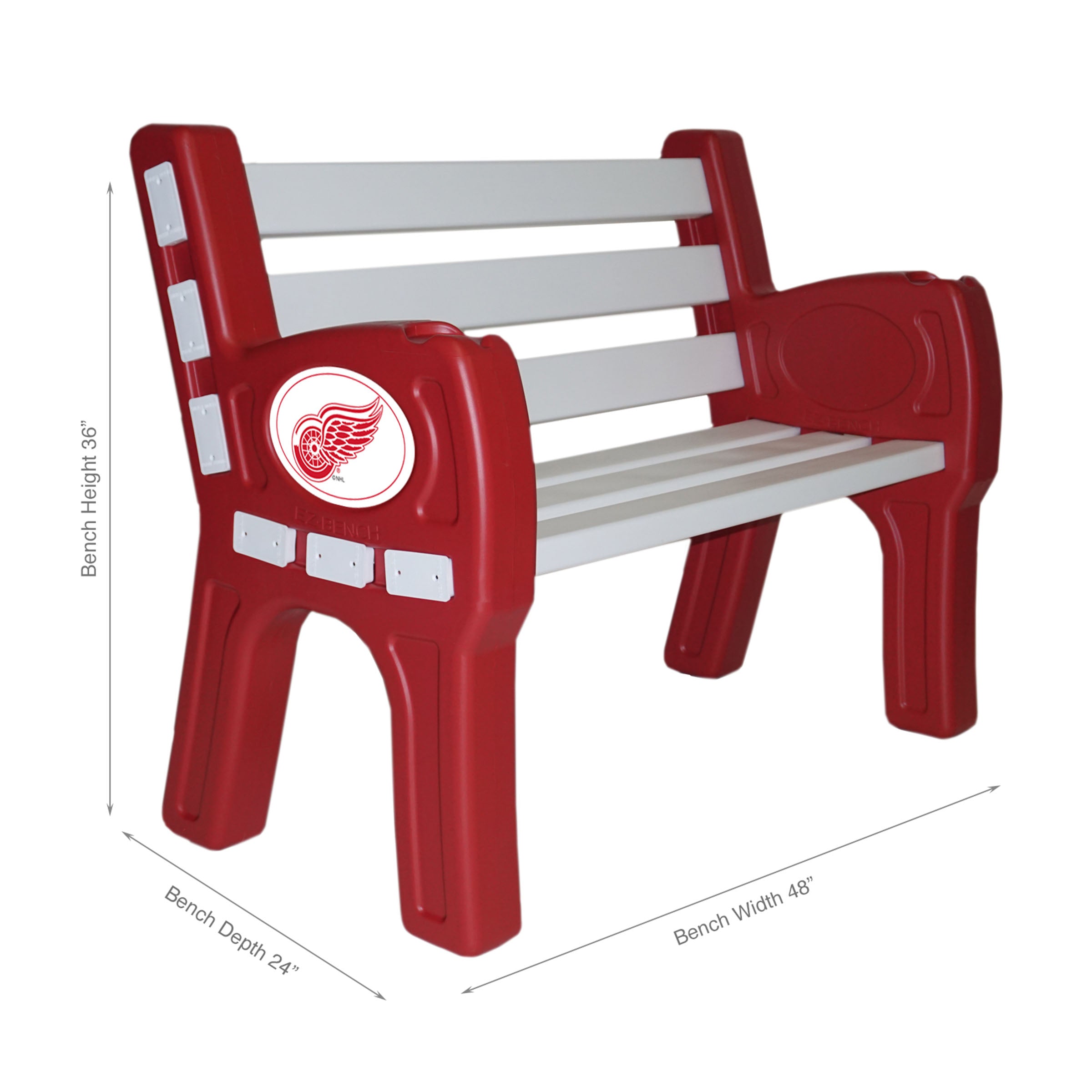 Detroit Red Wings Outdoor Bench