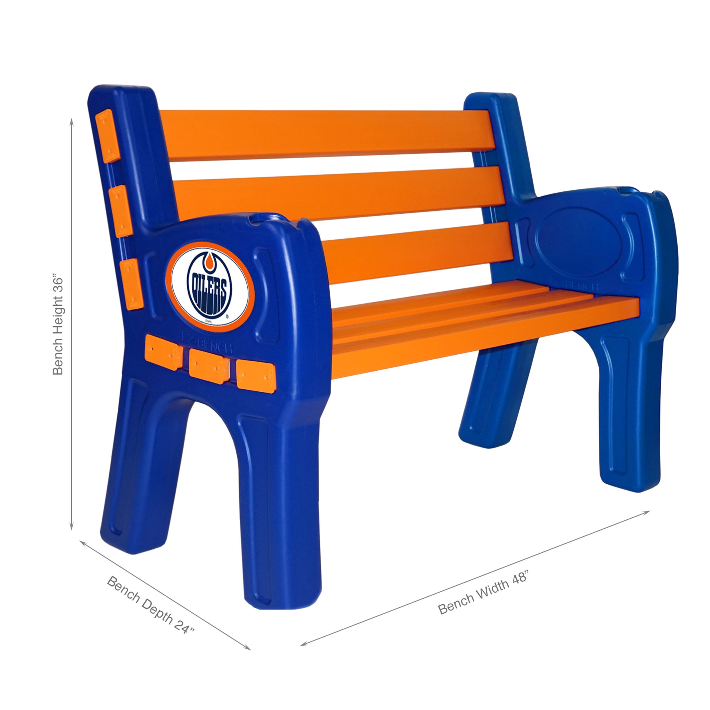 Edmonton Oilers Outdoor Bench