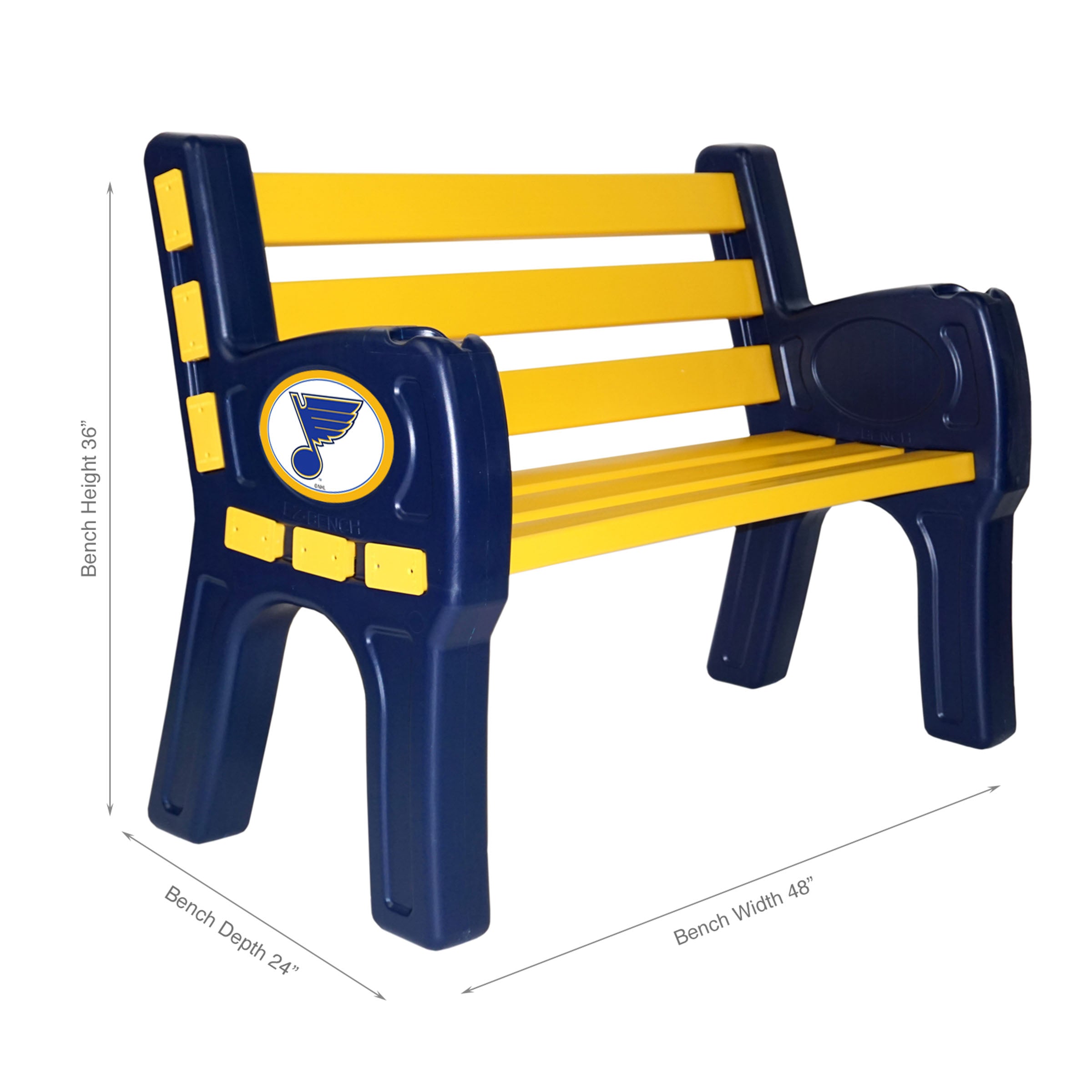 St. Louis Blues Outdoor Bench